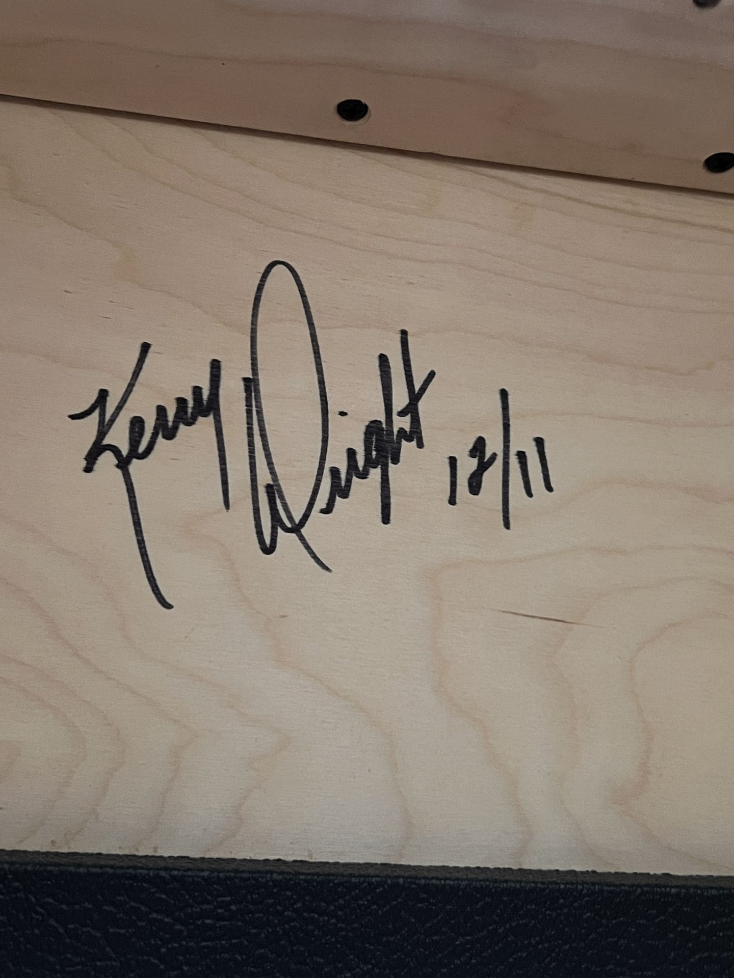 Kerry Wright 4 x 12 Marshall Guitar Speaker Cabinet- Unloaded - Signed - Image 12