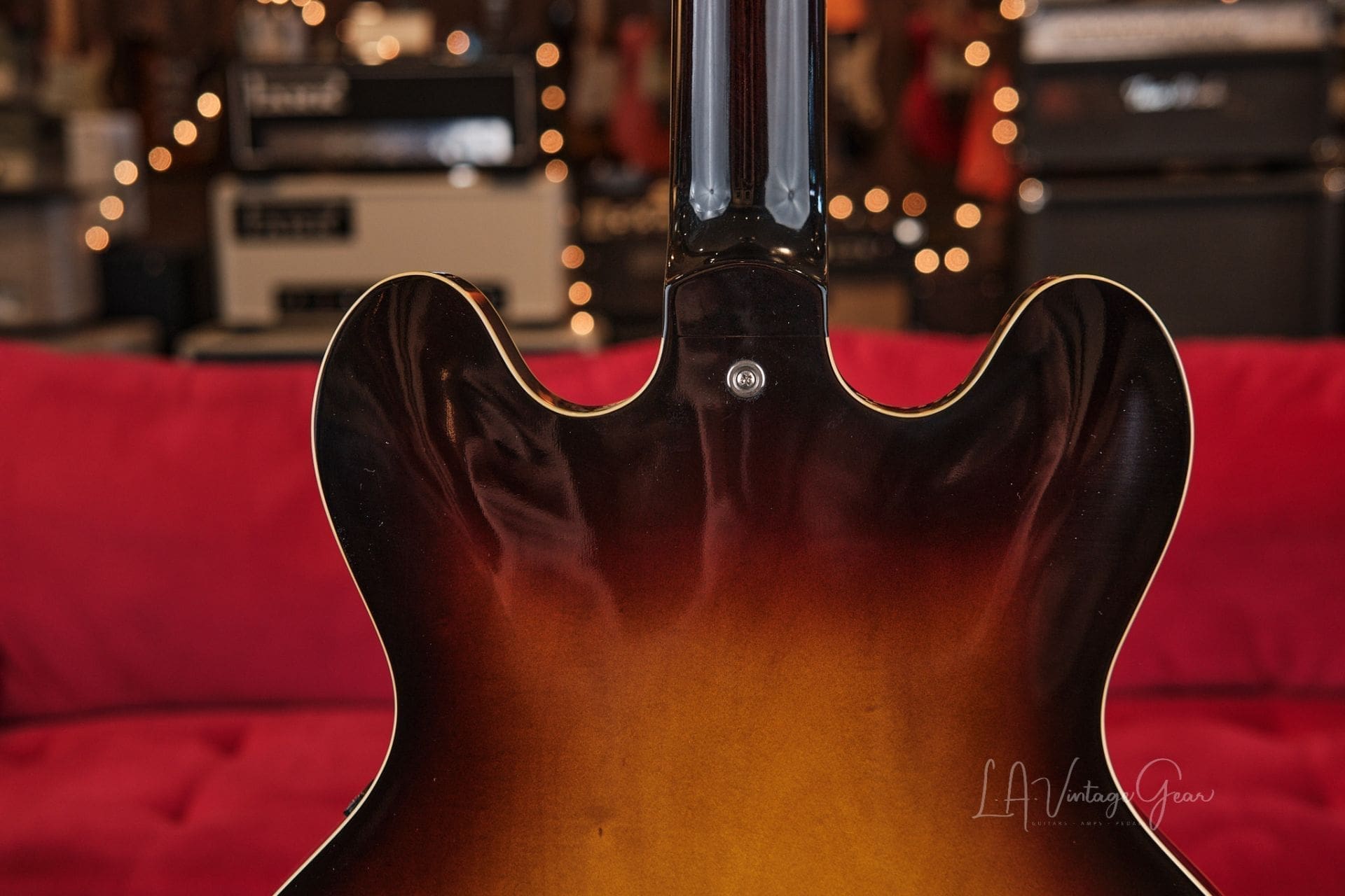 Josh Williams ‘Mockingbird’ JWG380 Semi-Hollowbody Electric Guitar- 59 Burst Finish & Ron Ellis Pickups! - Image 10