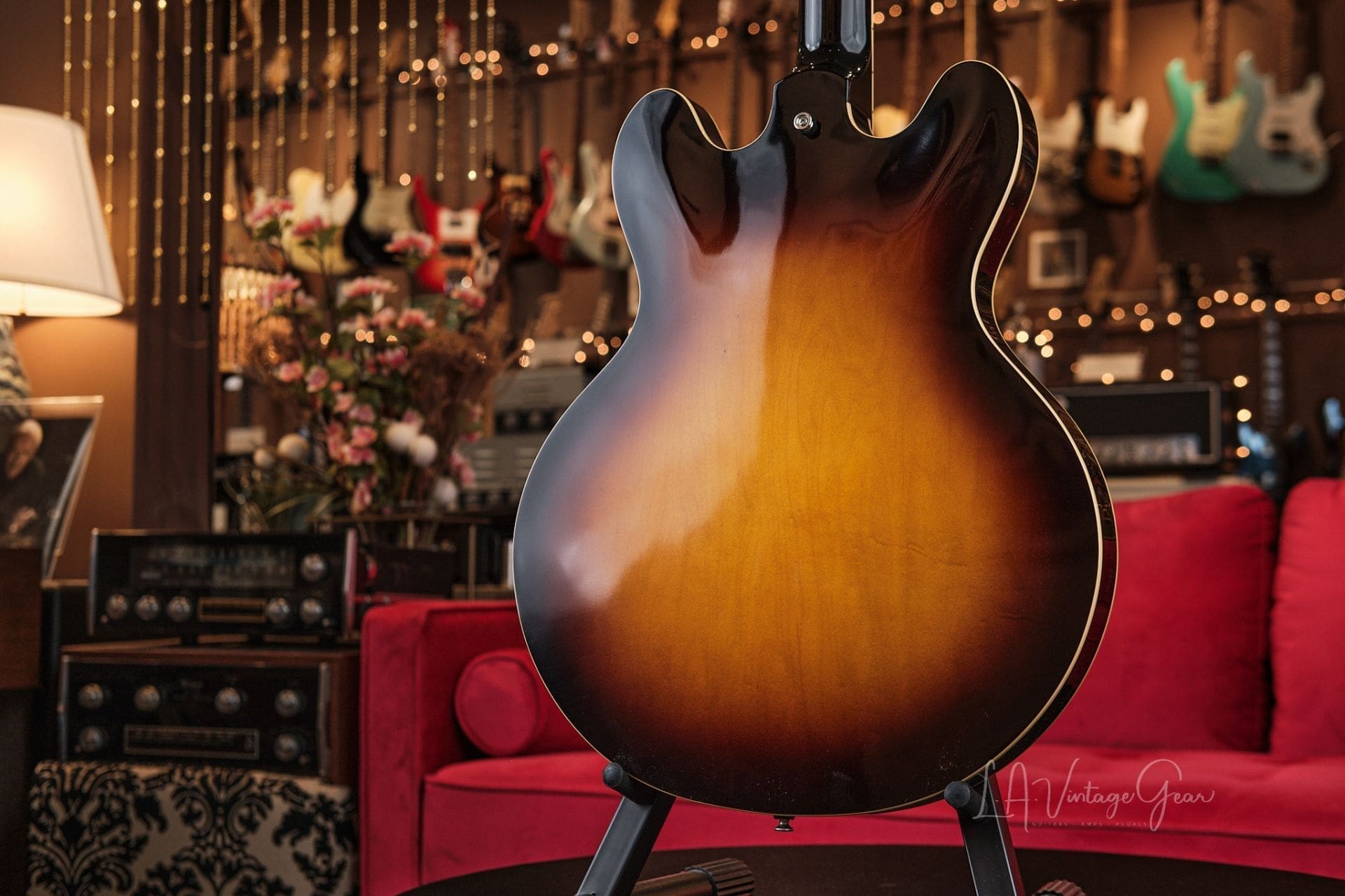 Josh Williams ‘Mockingbird’ JWG380 Semi-Hollowbody Electric Guitar- 59 Burst Finish & Ron Ellis Pickups! - Image 7