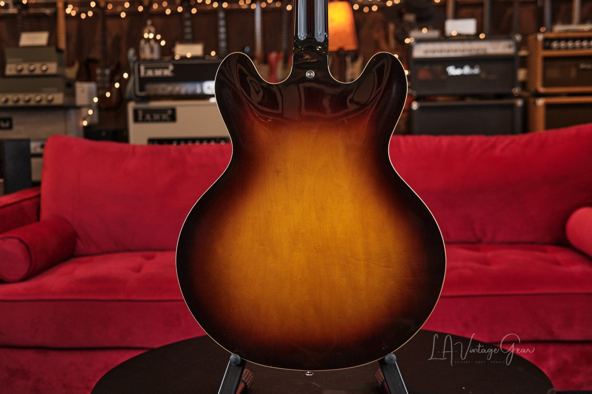 Josh Williams ‘Mockingbird’ JWG380 Semi-Hollowbody Electric Guitar- 59 Burst Finish & Ron Ellis Pickups! - Image 9