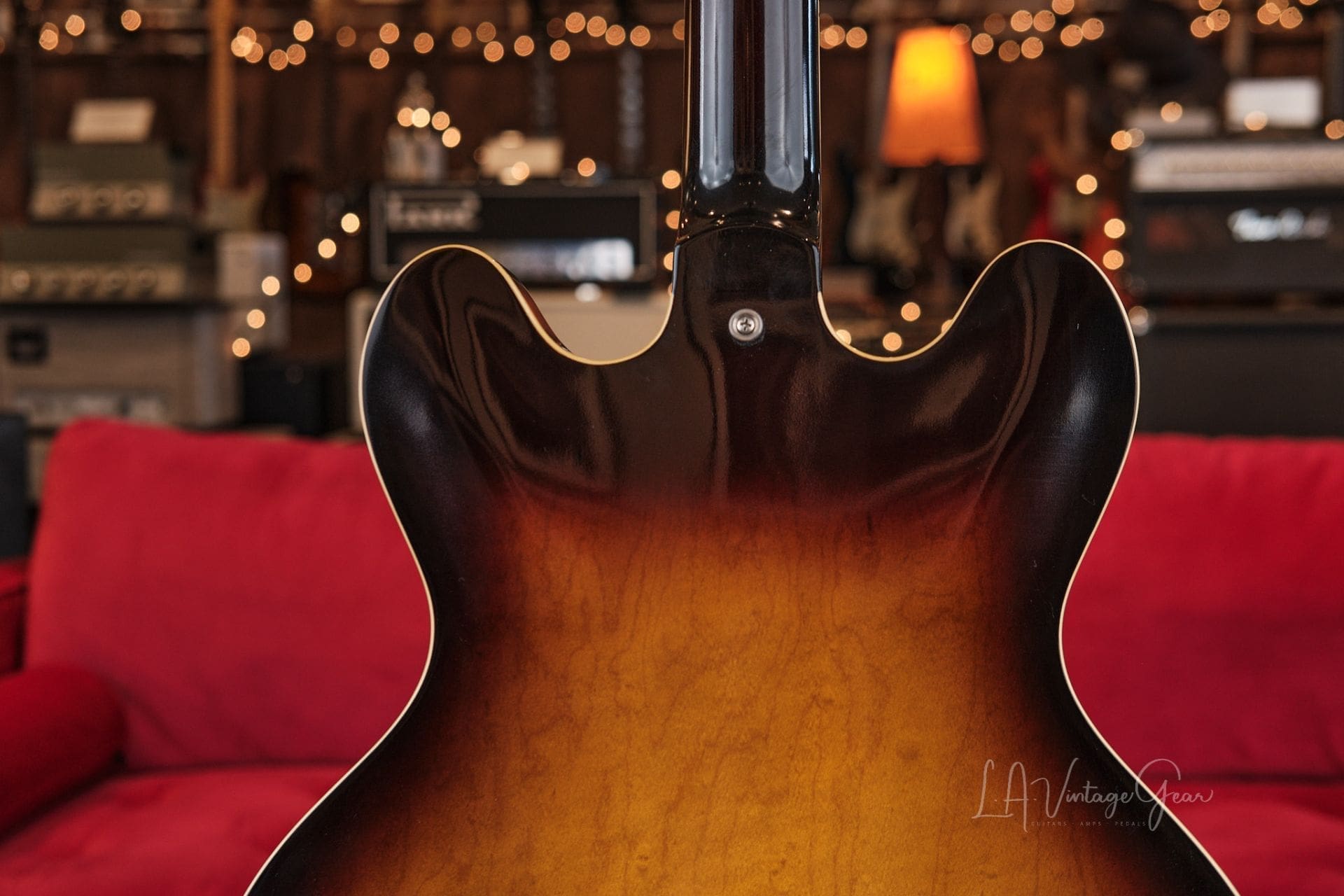Josh Williams ‘Mockingbird’ JWG381 Semi-Hollowbody Electric Guitar- 59 Burst Finish & Ron Ellis Pickups! - Image 9