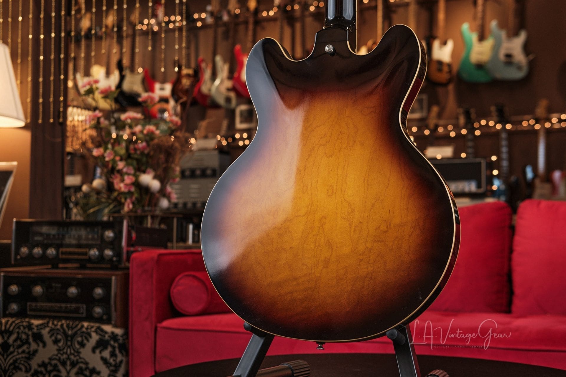 Josh Williams ‘Mockingbird’ JWG381 Semi-Hollowbody Electric Guitar- 59 Burst Finish & Ron Ellis Pickups! - Image 11