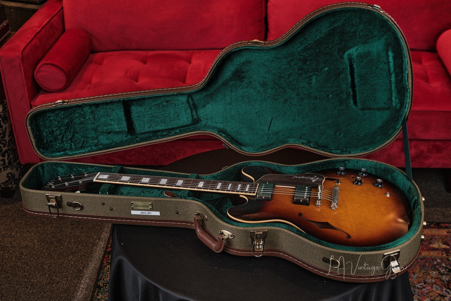 Josh Williams ‘Mockingbird’ JWG381 Semi-Hollowbody Electric Guitar- 59 Burst Finish & Ron Ellis Pickups! - Image 13