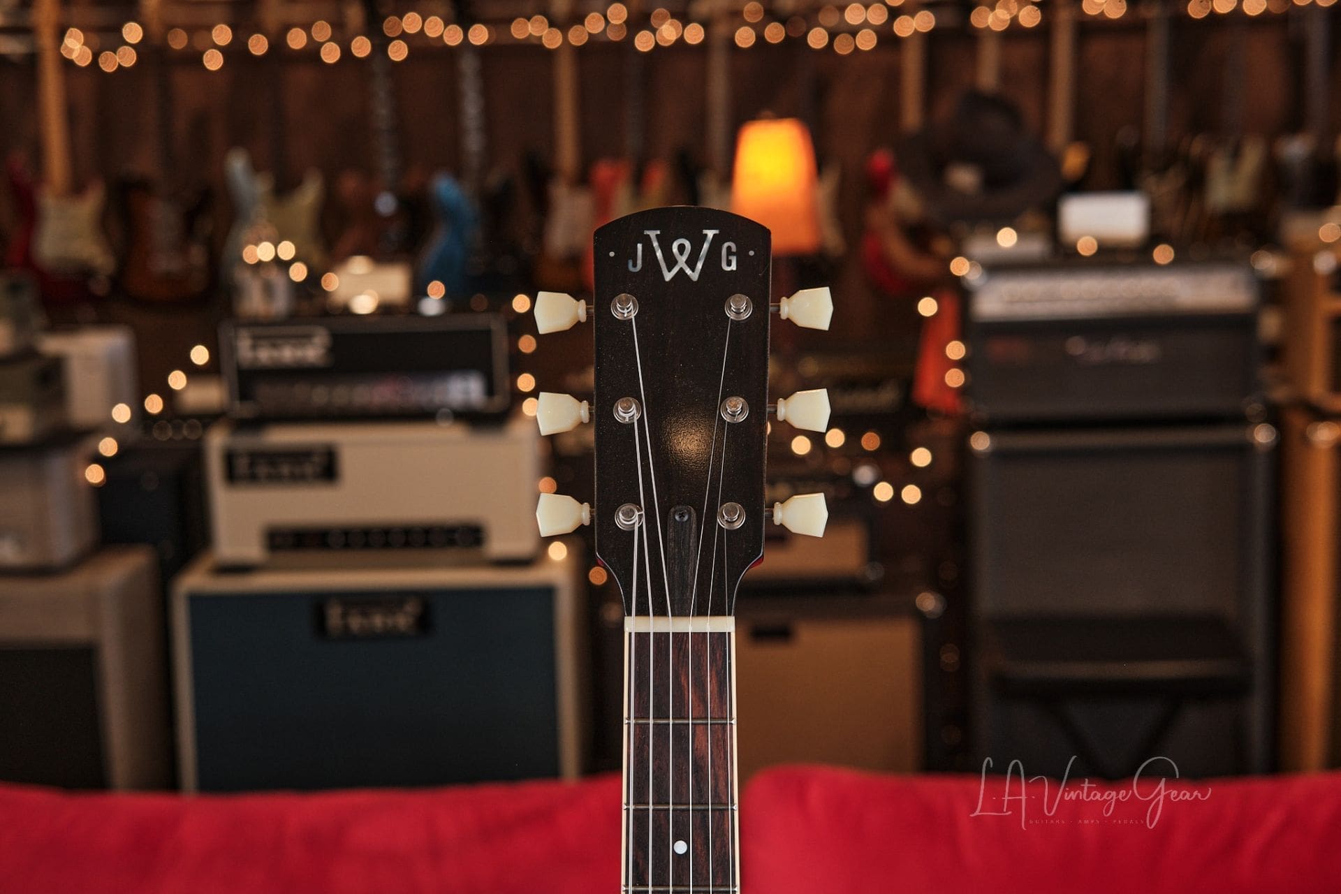 Josh Williams ‘Mockingbird’ JWG382 Semi-Hollowbody Electric Guitar- 59 Burst Finish & Ron Ellis Pickups! - Image 6