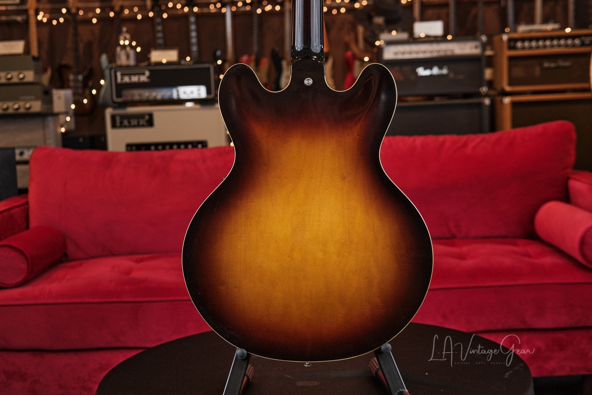 Josh Williams ‘Mockingbird’ JWG382 Semi-Hollowbody Electric Guitar- 59 Burst Finish & Ron Ellis Pickups! - Image 8