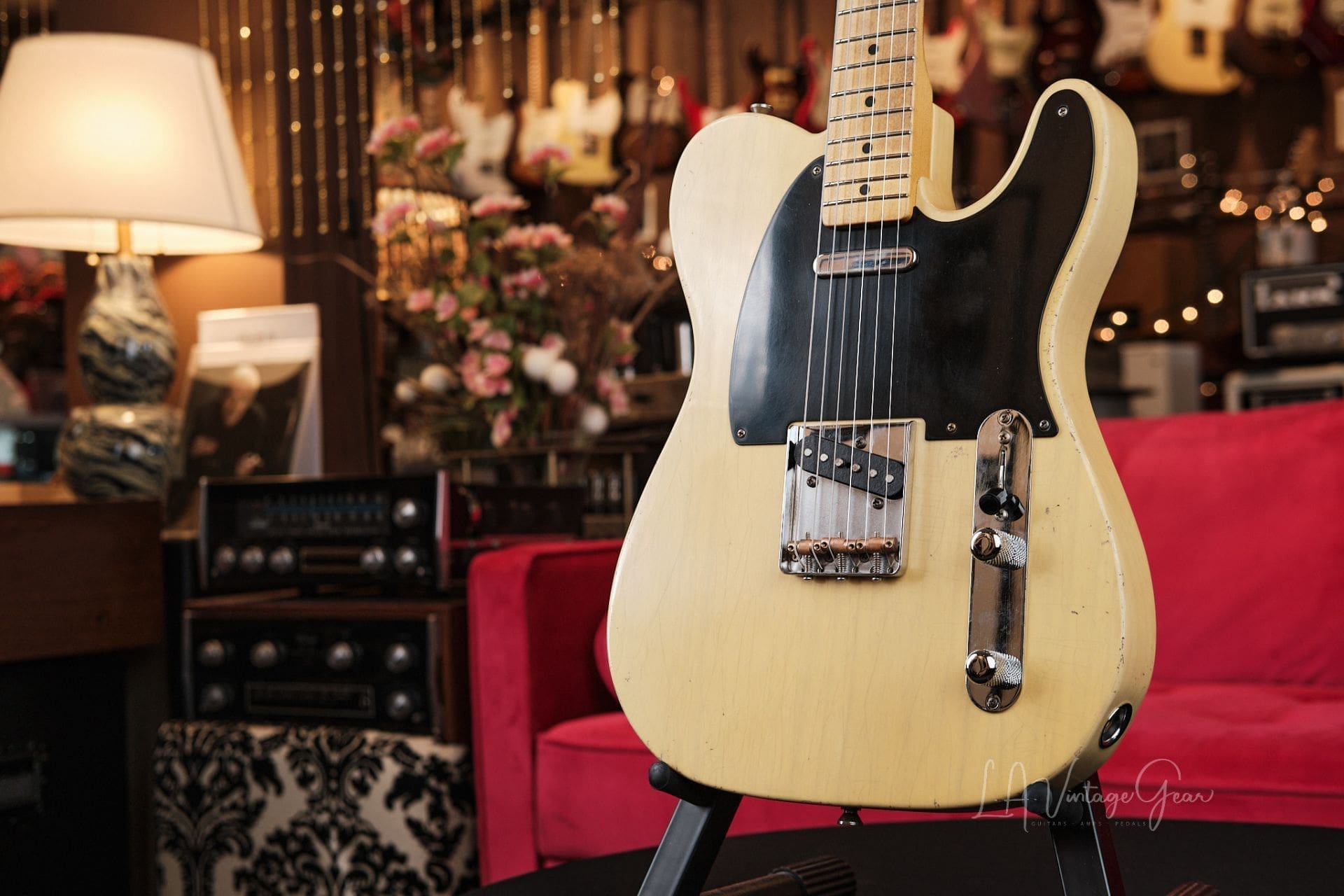 Mario Martin "Model T" Electric Guitar - Relic'd Nocaster Blonde Finish & Fralin Pickups! - Image 5