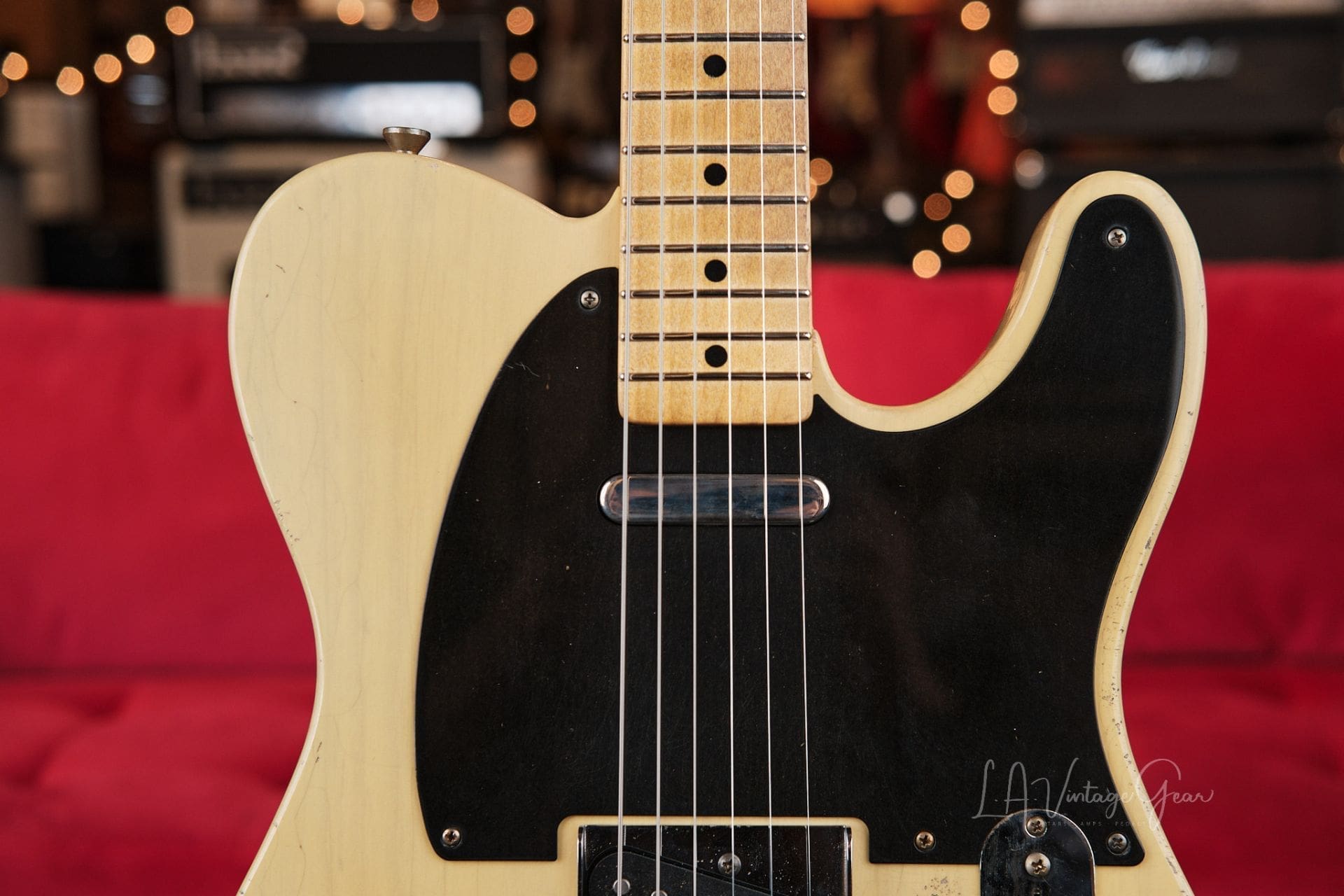 Mario Martin "Model T" Electric Guitar - Relic'd Nocaster Blonde Finish & Fralin Pickups! - Image 3