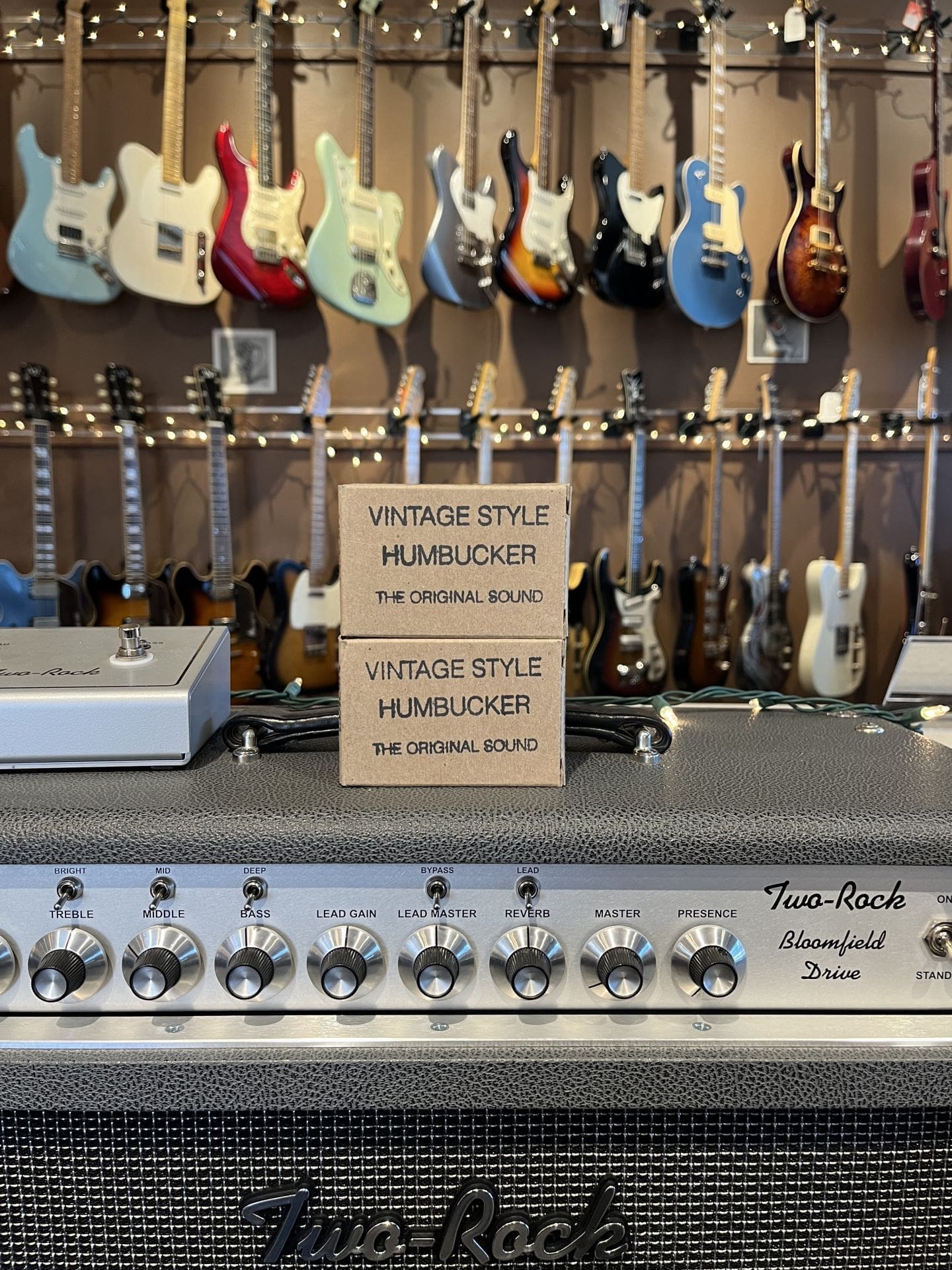 Tom Holmes H450 & H455 Pickup Set (Double Cream, Unpotted, 2 Conductor) - Nickel Covers, Brand New! - Image 2
