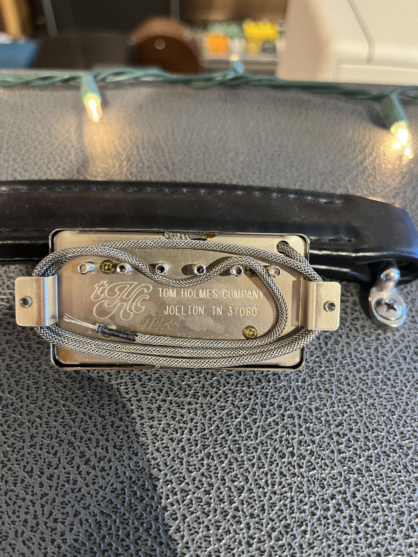 Tom Holmes H450 & H455 Pickup Set (Double Cream, Unpotted, 2 Conductor) - Nickel Covers, Brand New! - Image 4