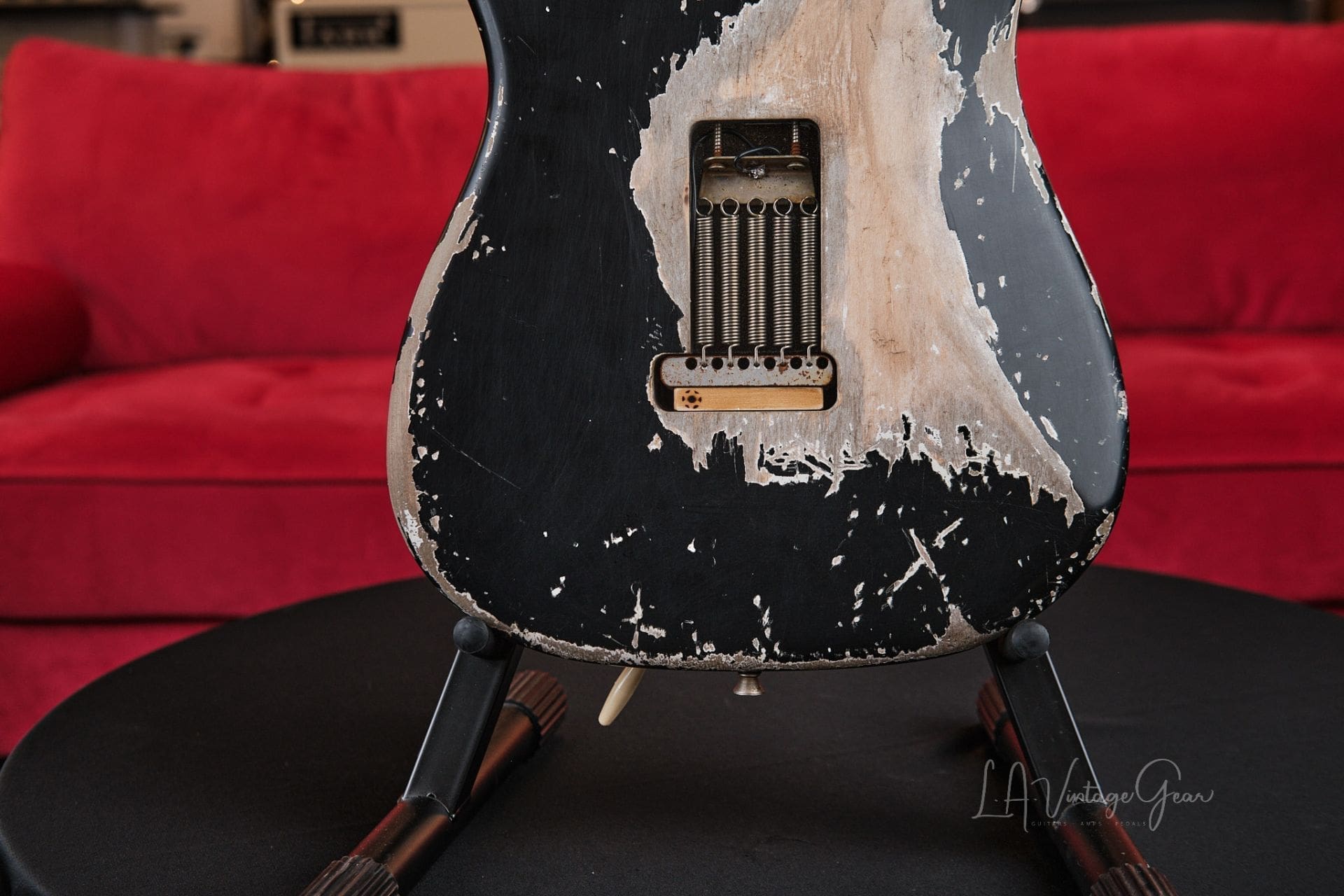 CRUCIBLE L.A. GUITARS "Blackie" Replica – With COA and Crossroads Pedal! - Image 8