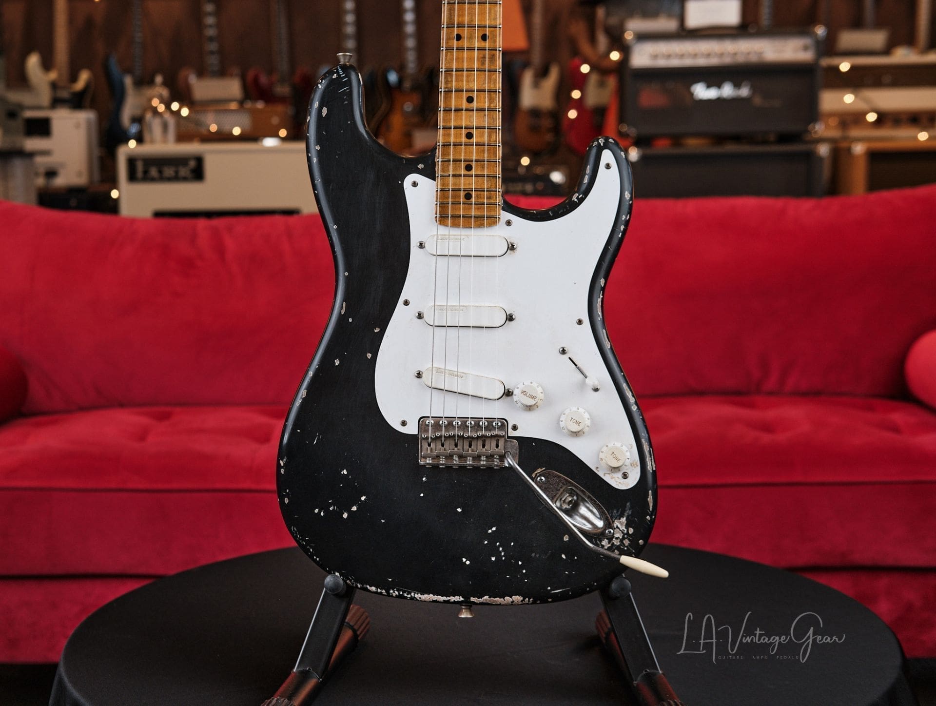 CRUCIBLE L.A. GUITARS "Blackie" Replica – With COA and Crossroads Pedal! - Image 2