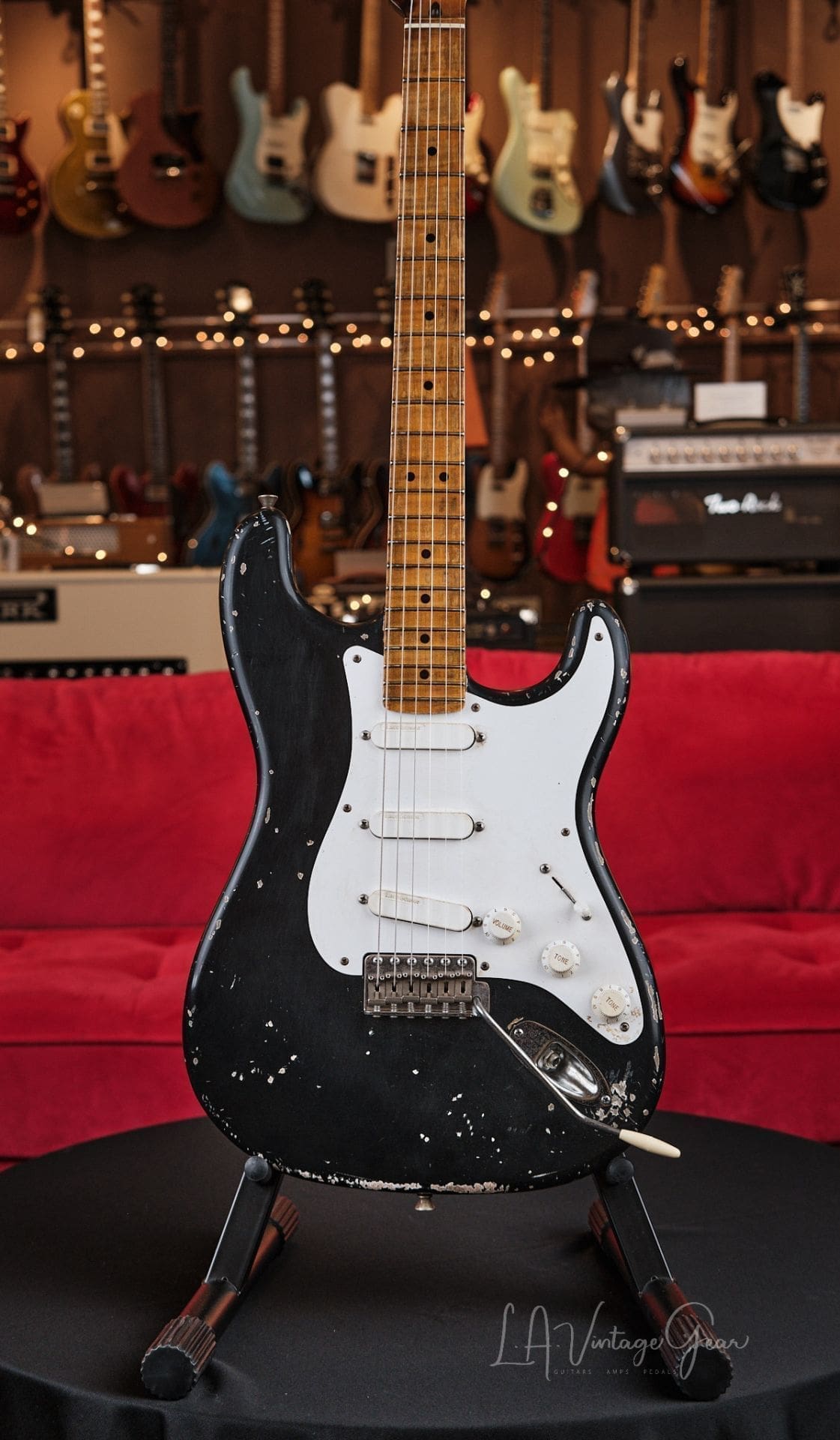 CRUCIBLE L.A. GUITARS "Blackie" Replica – With COA and Crossroads Pedal!