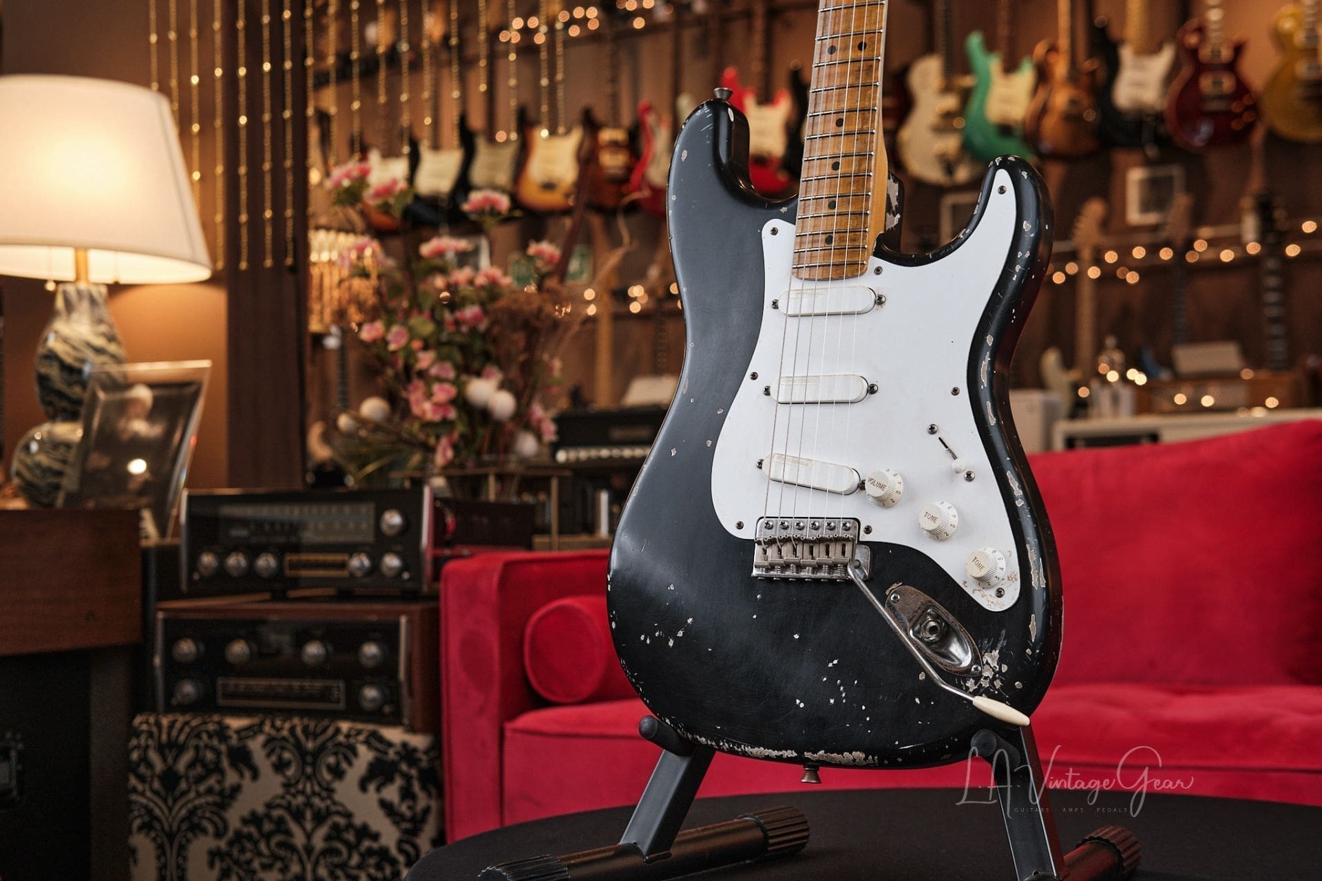 CRUCIBLE L.A. GUITARS "Blackie" Replica – With COA and Crossroads Pedal! - Image 5
