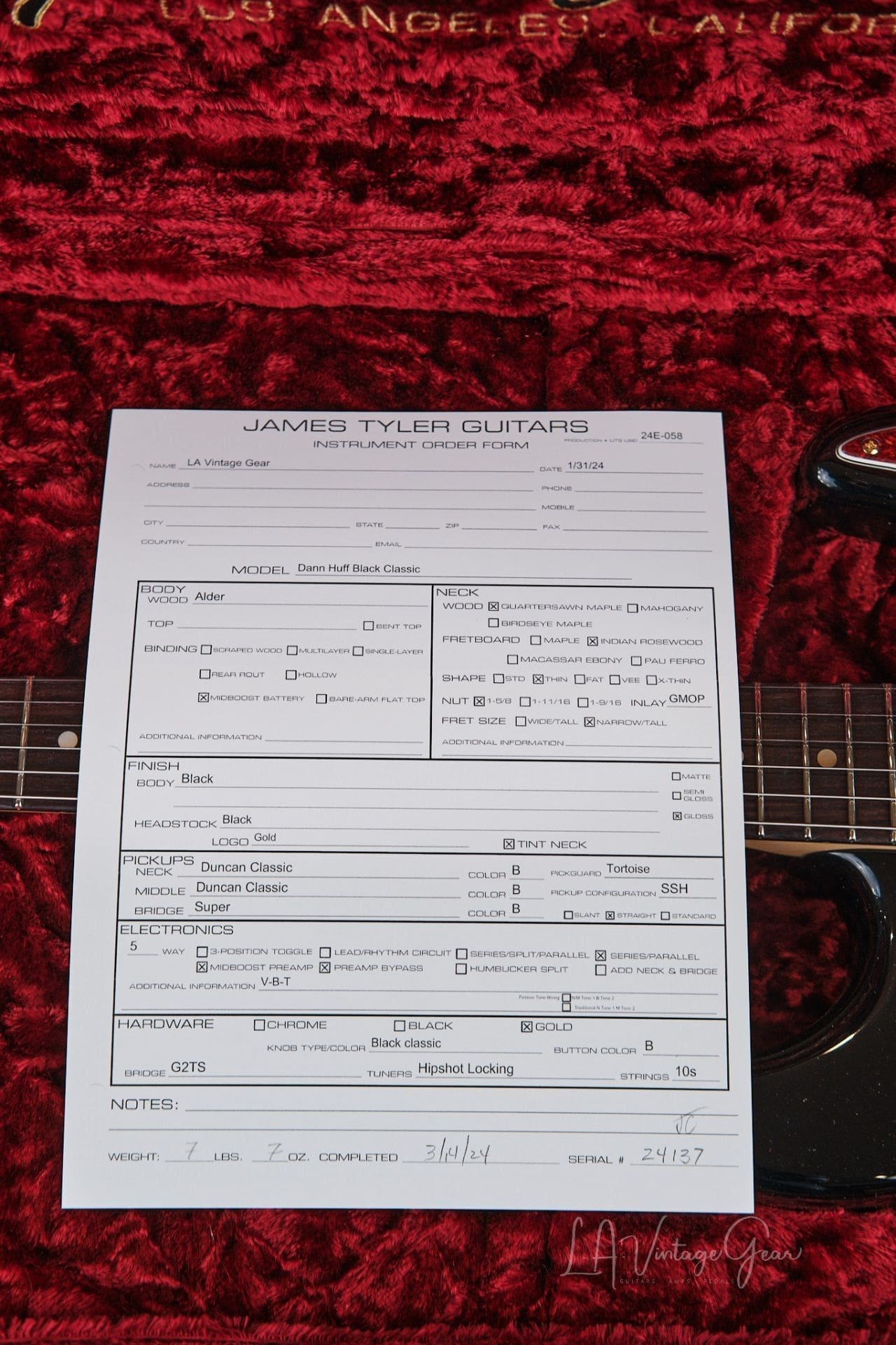 James Tyler Dann Huff Black Classic - Brand New! - Image 12