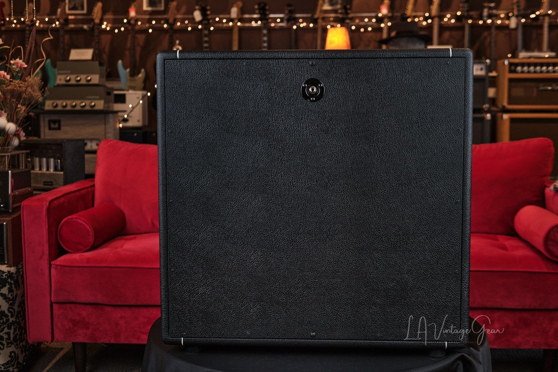 Kerry Wright Tribute Series Guitar Cabinets - 2x12 Offset - In Black Grill Cloth and White Piping! - Image 2