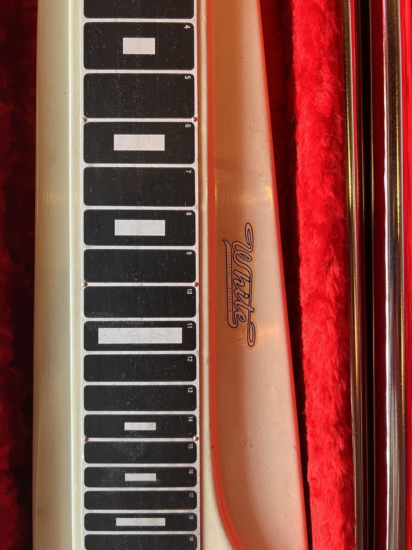 1950's Fender Forest White Model 6-String Lap Steel Guitar - Image 5