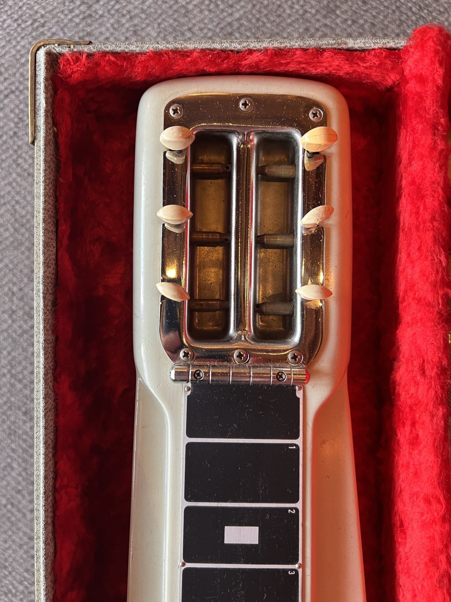 1950's Fender Forest White Model 6-String Lap Steel Guitar - Image 6