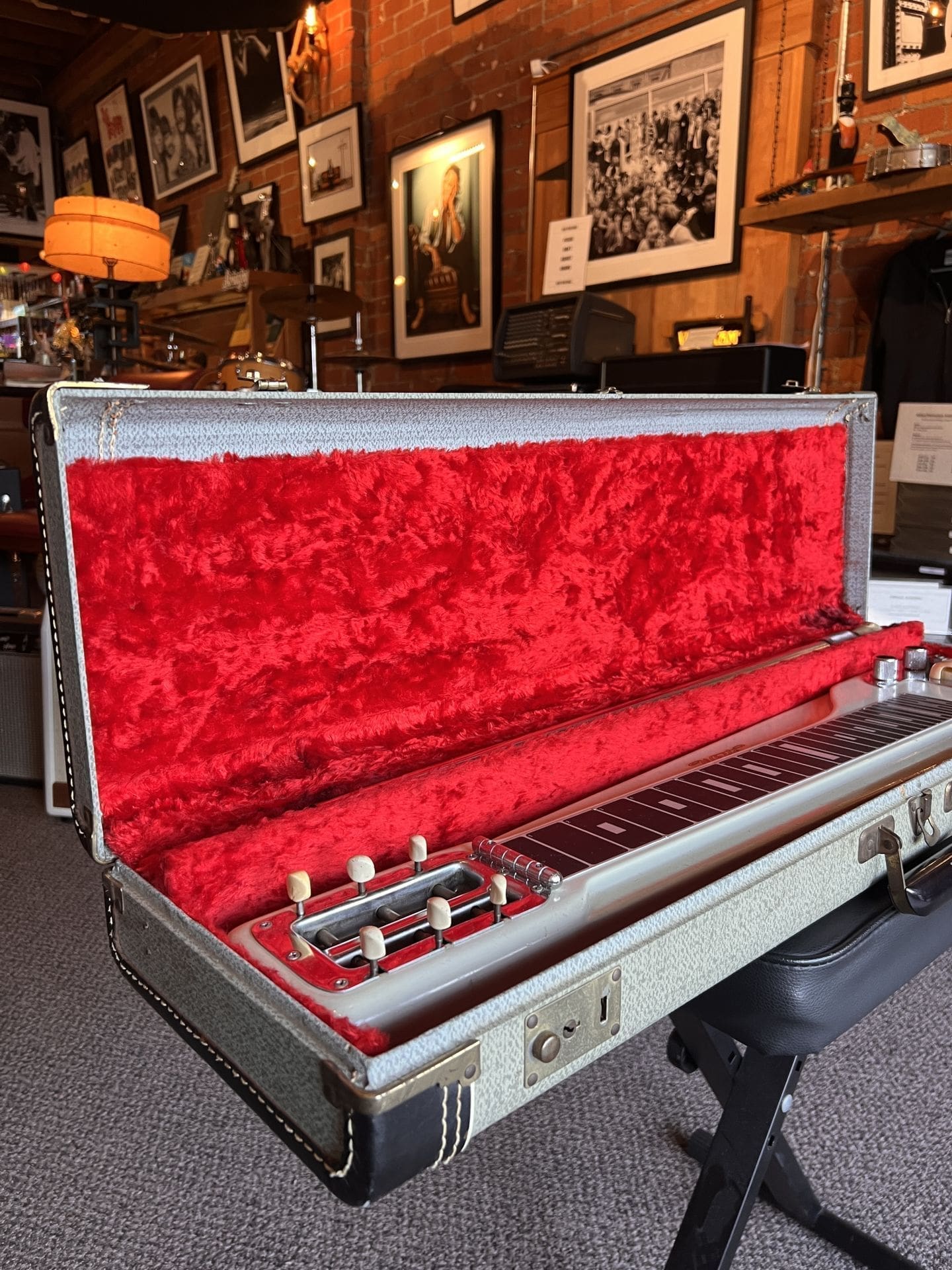 1950's Fender Forest White Model 6-String Lap Steel Guitar - Image 8