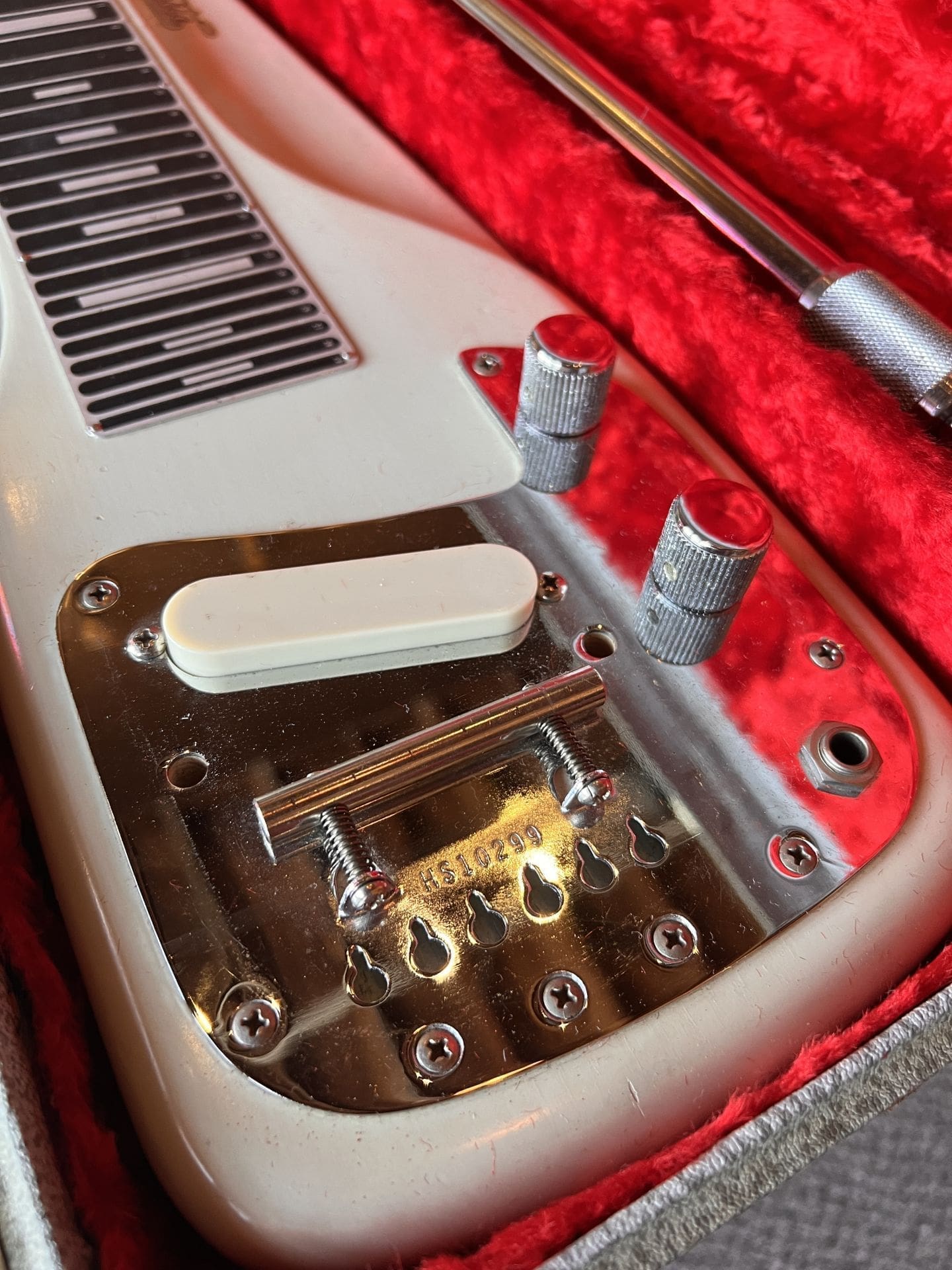 1950's Fender Forest White Model 6-String Lap Steel Guitar - Image 11