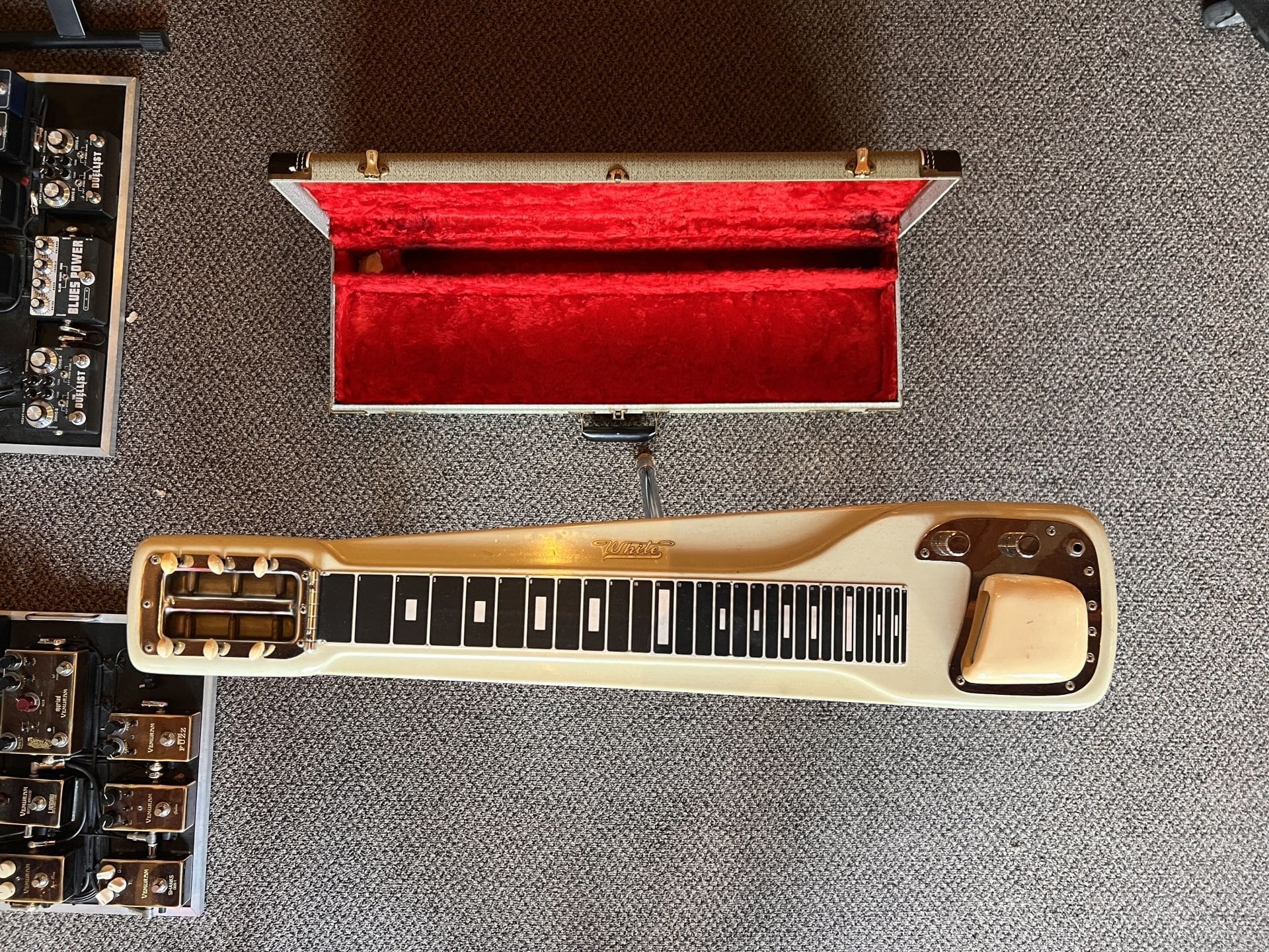 1950's Fender Forest White Model 6-String Lap Steel Guitar - Image 20