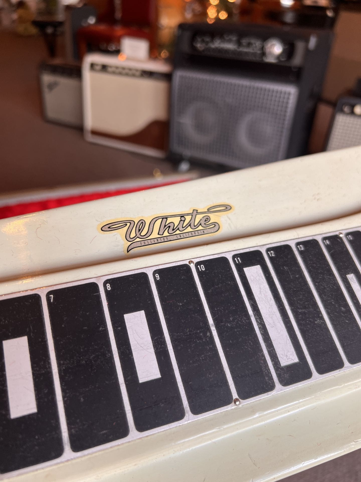 1950's Fender Forest White Model 6-String Lap Steel Guitar - Image 22