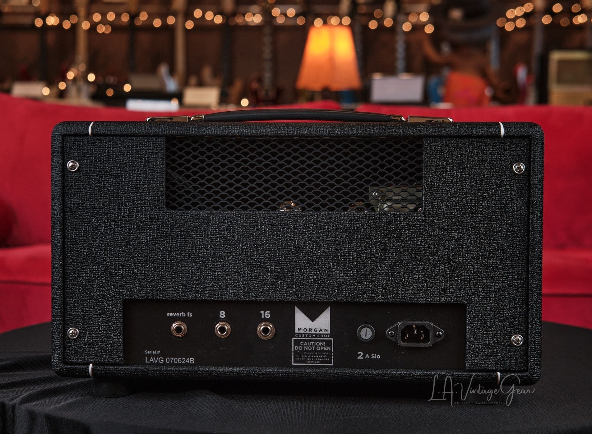 Morgan Custom Shop PR12 LAVG Guitar Amplifier Head and Kerry Wright Tribute 1x12 Cabinet w/ Celestion Vintage 30- With New Switchable Lead Circuit! - Image 10