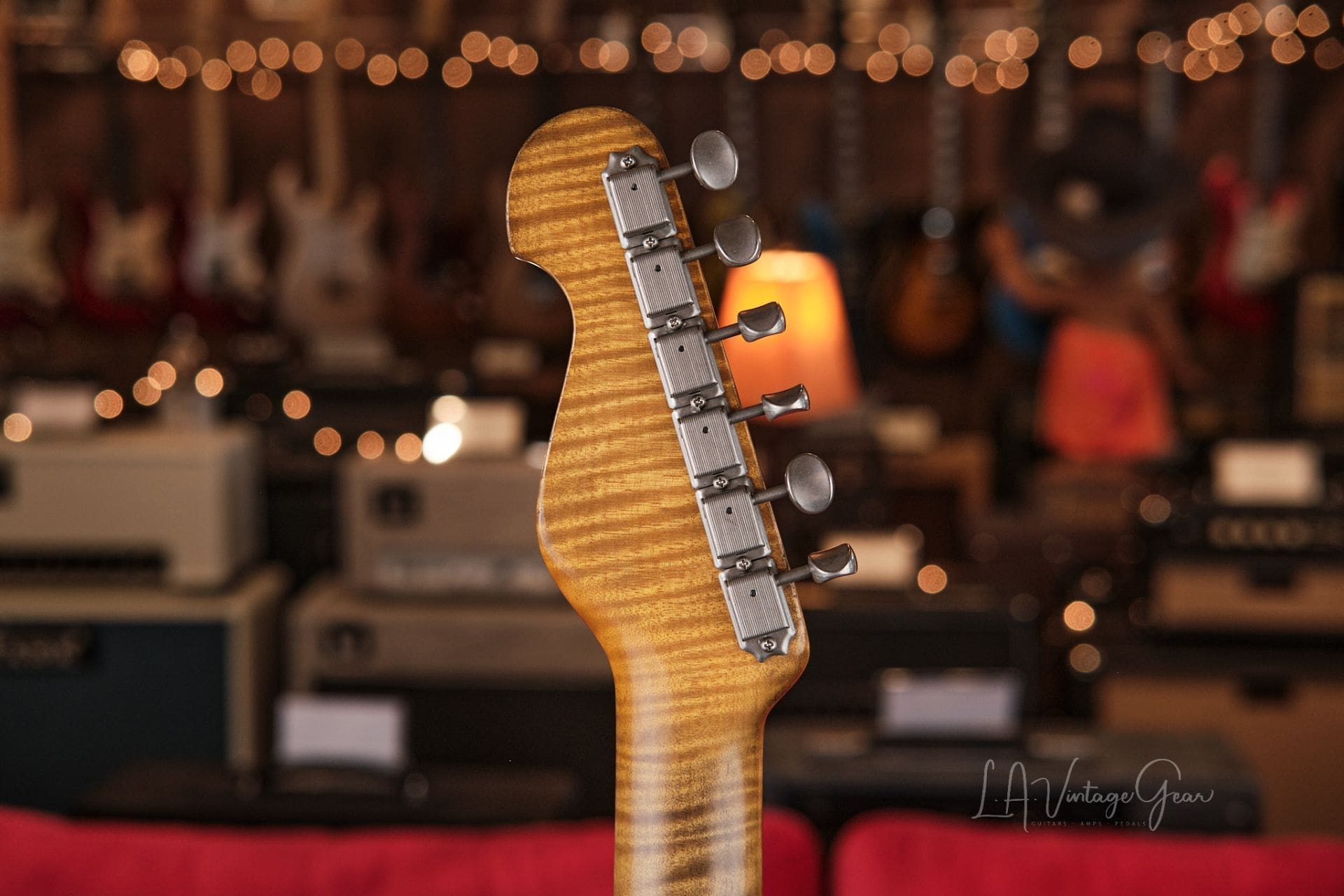 M.B. Guitars '62-S - Relic'd Olympic White with Flame Maple Neck, Just In! - Image 12