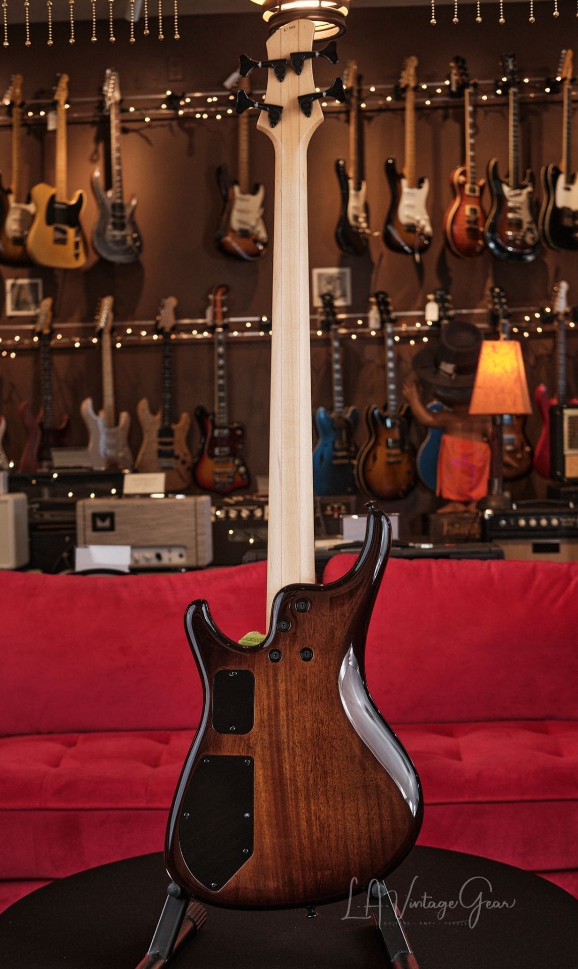 Roscoe LG3000 4 String Bass - With Beautiful Buckeye Burl Top and Bartolini Preamp! - Image 7