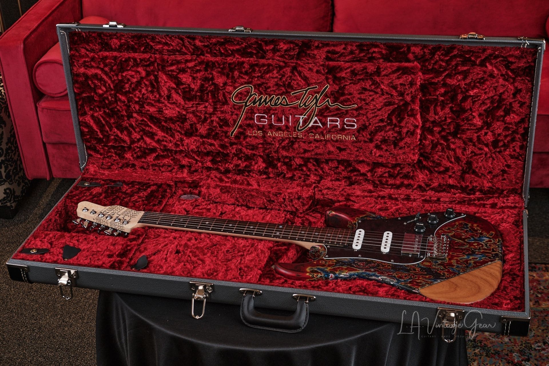 James Tyler 'Burning Water' Finish Electric Guitar - with Bare Wood Arm Contour - Brand New In Stock! - Image 11
