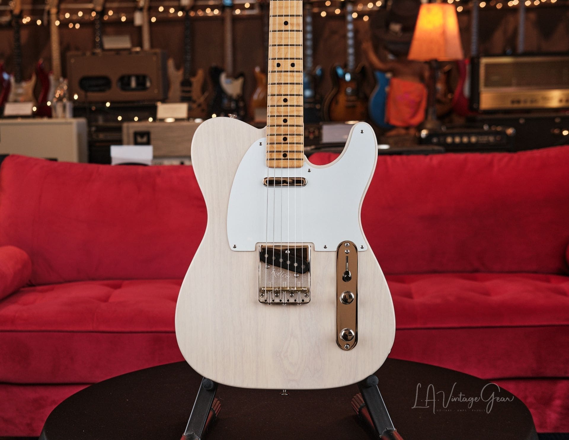 Rutters T Style Electric Guitar - In Mary Kaye White with Budz Pickups! - Image 3