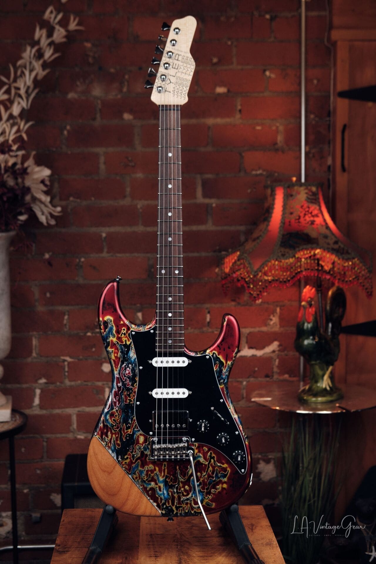 James Tyler 'Burning Water' Finish Electric Guitar - with Bare Wood Arm Contour - Brand New In Stock!