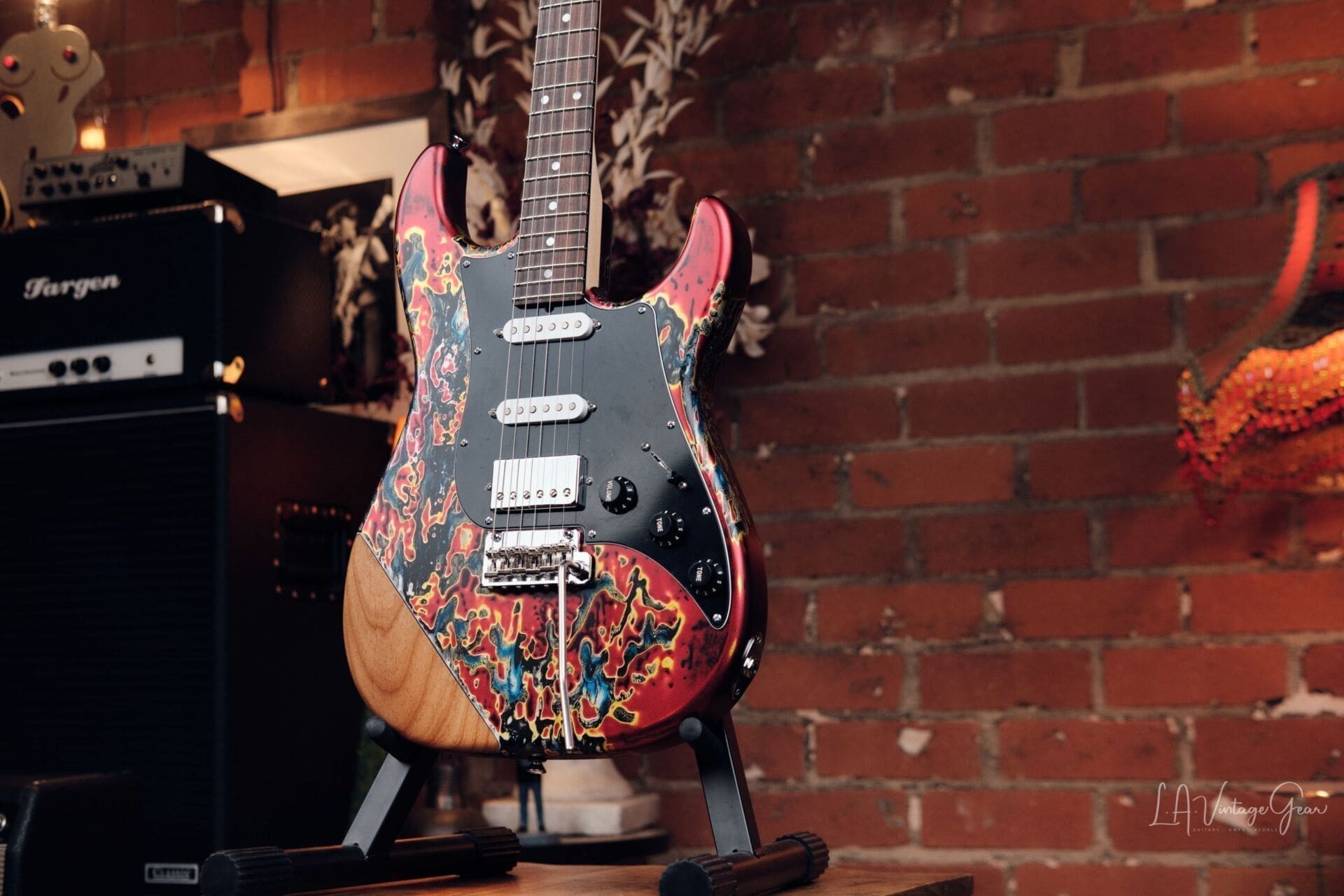 James Tyler 'Burning Water' Finish Electric Guitar - with Bare Wood Arm Contour - Brand New In Stock! - Image 3