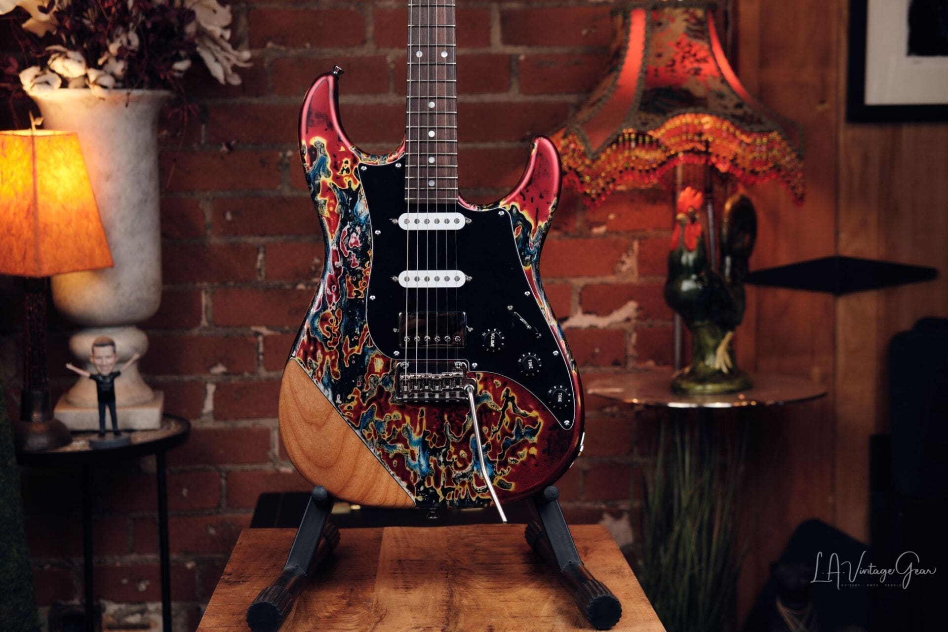 James Tyler 'Burning Water' Finish Electric Guitar - with Bare Wood Arm Contour - Brand New In Stock! - Image 2