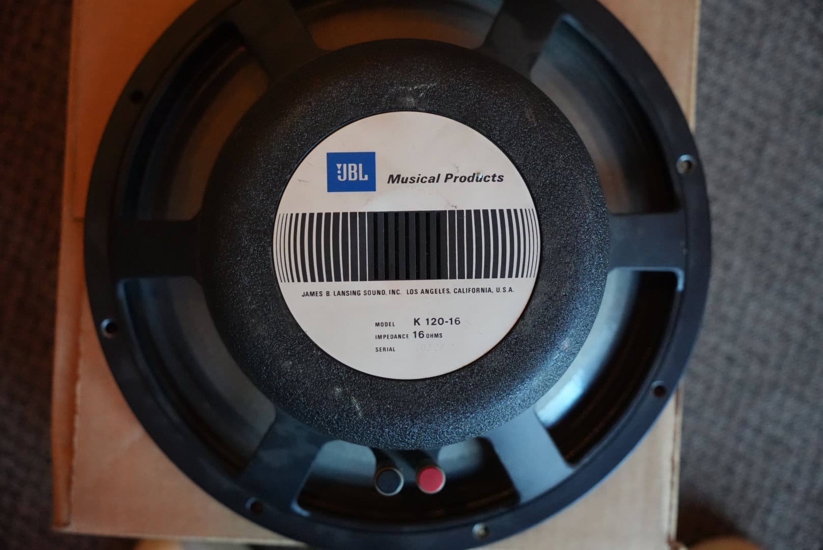 JBL K120-16 -- 16ohm 12" - Image 3