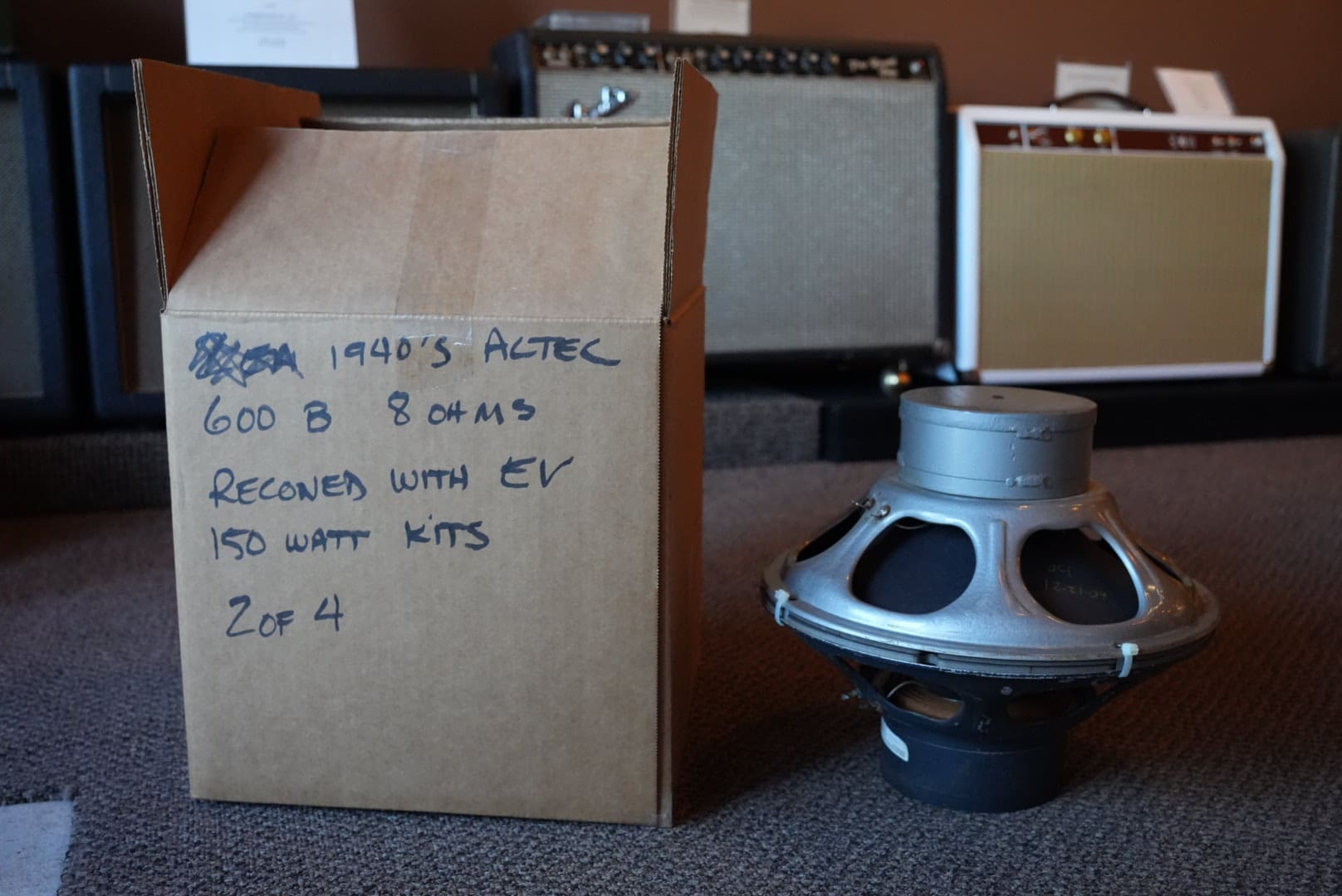 1940s Altec 600B Reconed with EV 150 Watt Kit - 8ohm 12" Speaker Pair