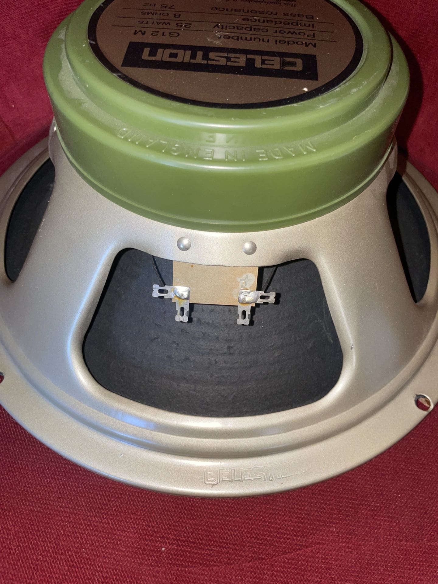 Celestion G12M Green Back 12" Speaker - 8 Ohms - 25watts - Image 4