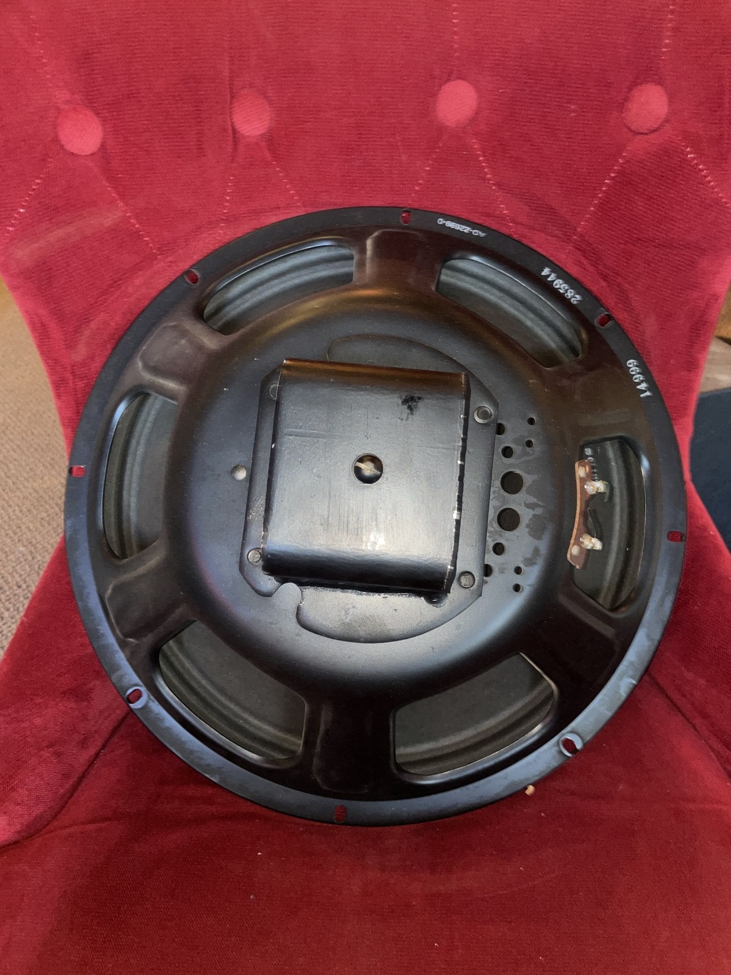 Rola Black Frame 15" 8 Ohm Vintage Alnico Speaker 50s Model:14999