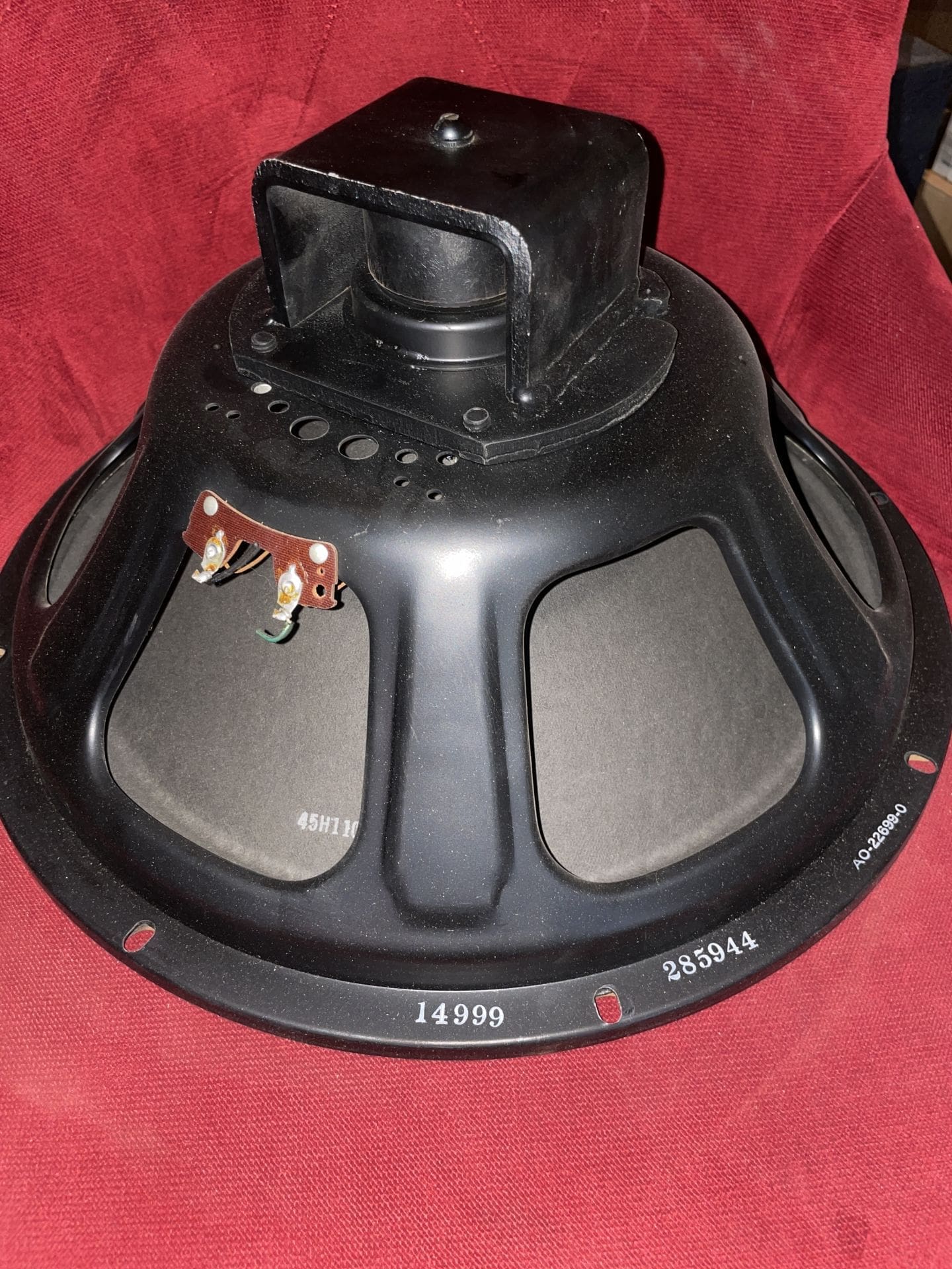 Rola Black Frame 15" 8 Ohm Vintage Alnico Speaker 50s Model:14999 - Image 3