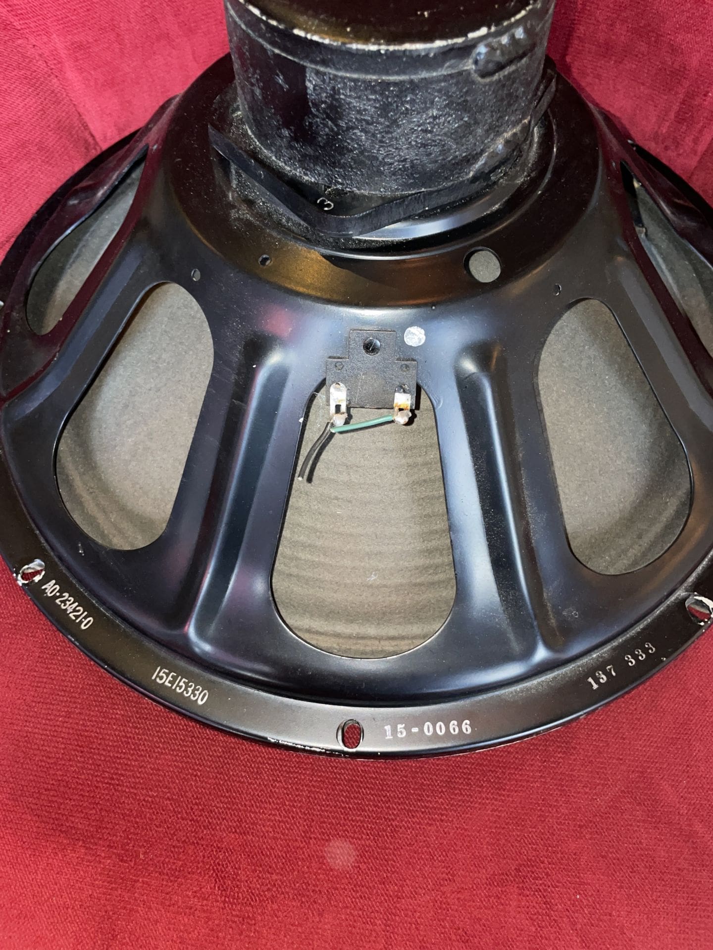 Rola Black Frame 15" Vintage Alnico Speaker 15-0066 - Image 4