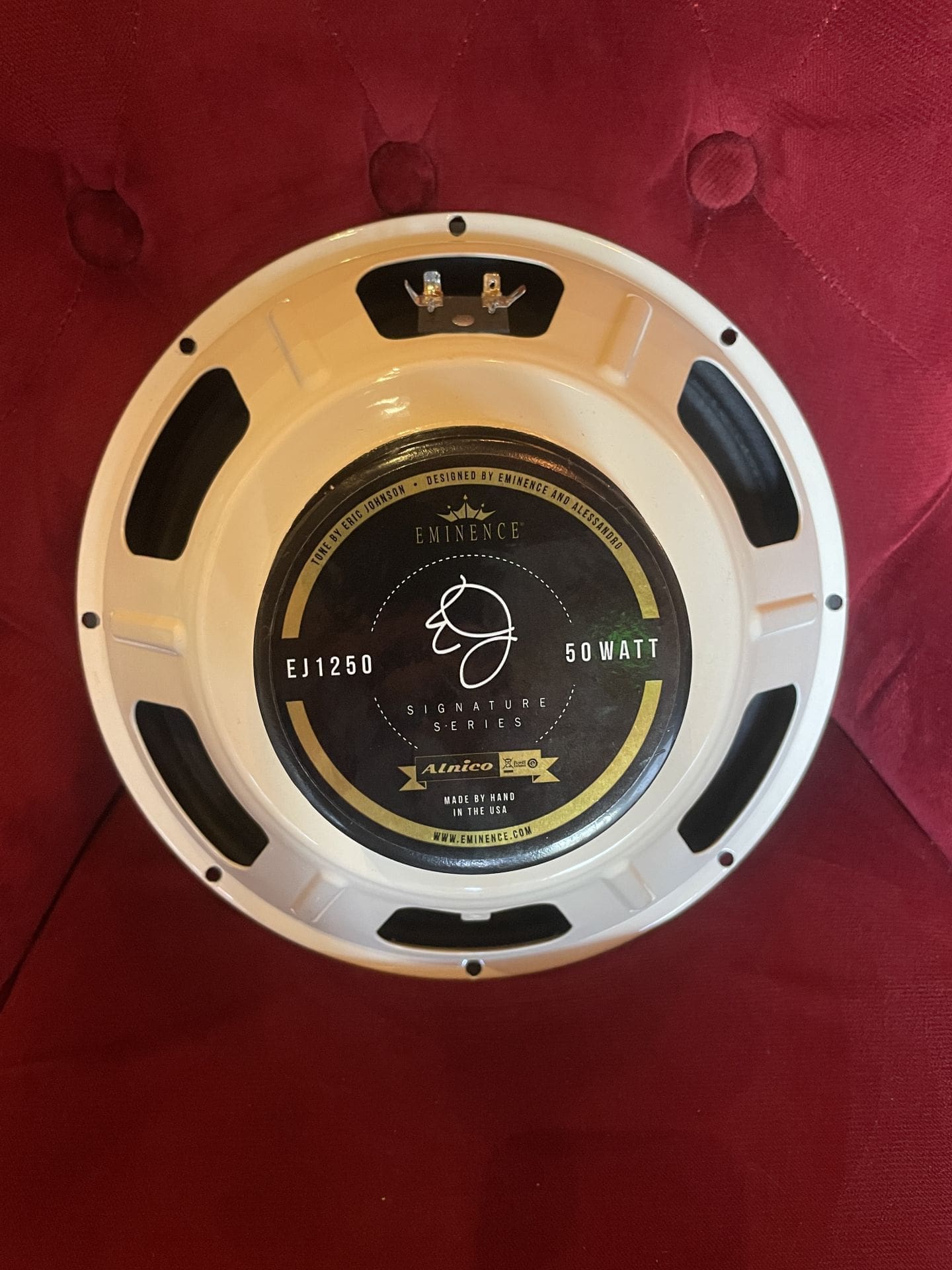 Eric Johnson Eminence EJ-1250 8Ohm 50W 12” AlNiCo Guitar Speaker (Copy)