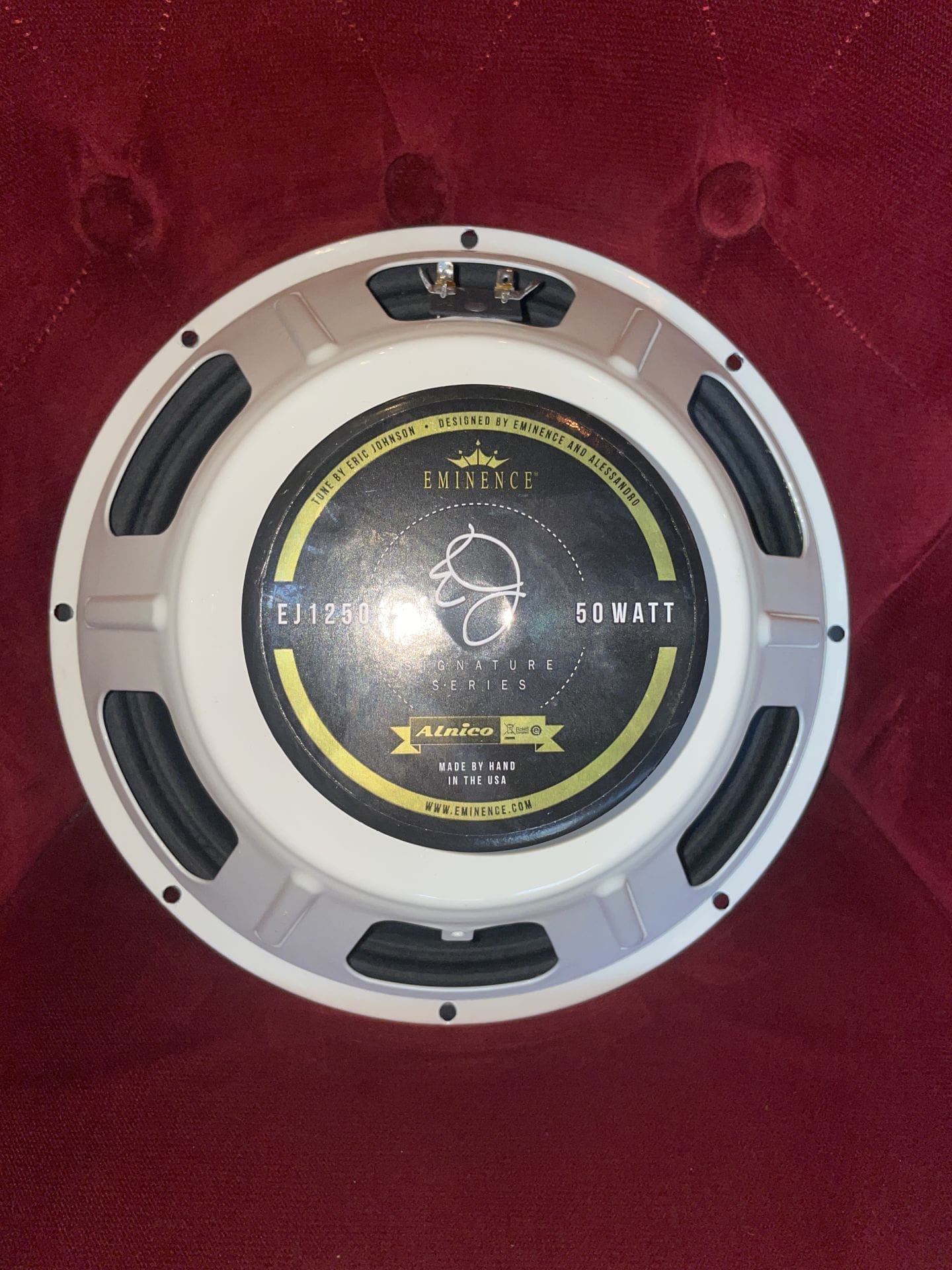 Eric Johnson Eminence EJ-1250 8Ohm 50W 12” AlNiCo Guitar Speaker (Copy) - Image 3