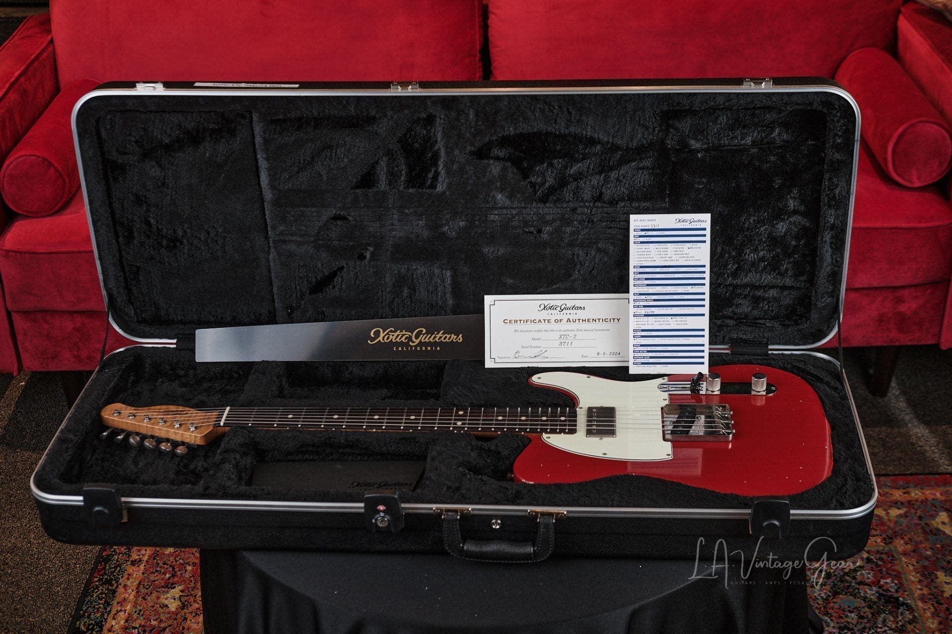 Xotic XTC-2 T-Style Relic'd Electric Guitar - Dakota Red Finish #3711- New Build! - Image 12