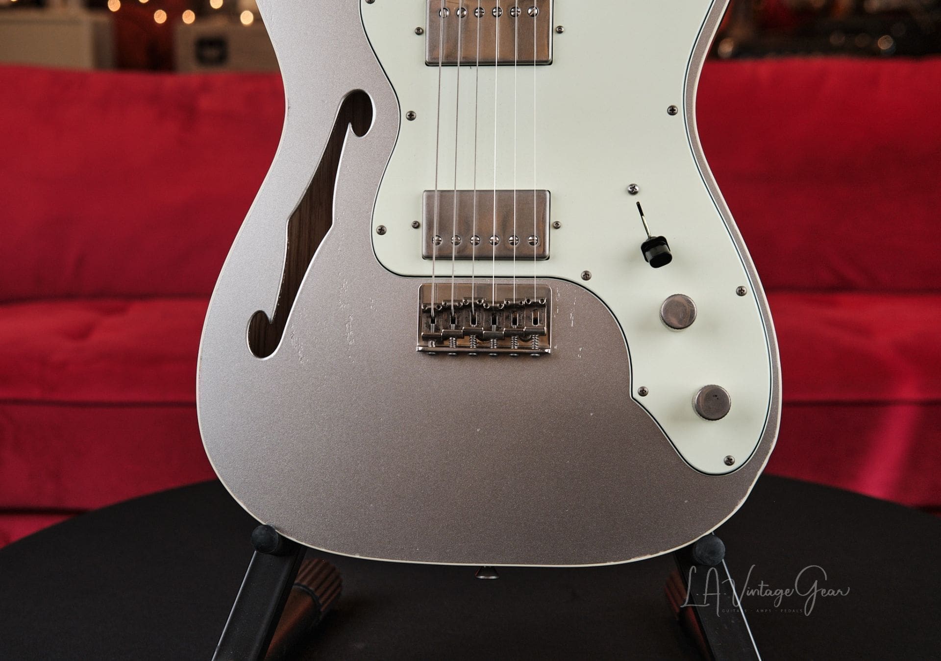 Xotic XTC-TL T-Style Relic'd Electric Guitar - Silver Metallic Finish Double Bound Thinline #3706- One of Ten We Just Got In! - Image 5