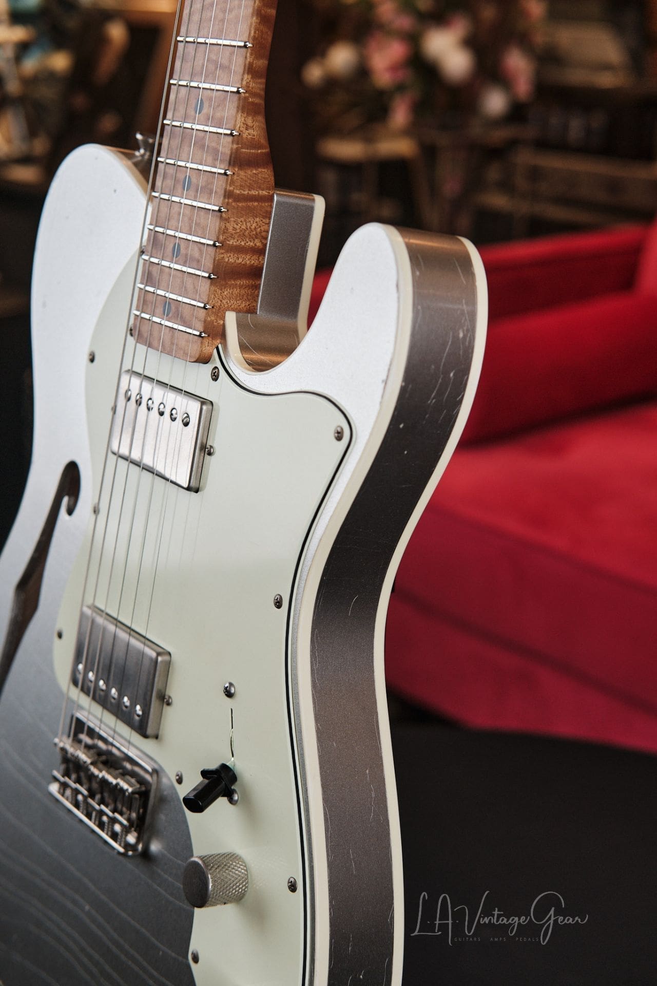 Xotic XTC-TL T-Style Relic'd Electric Guitar - Silver Metallic Finish Double Bound Thinline #3706- One of Ten We Just Got In! - Image 6