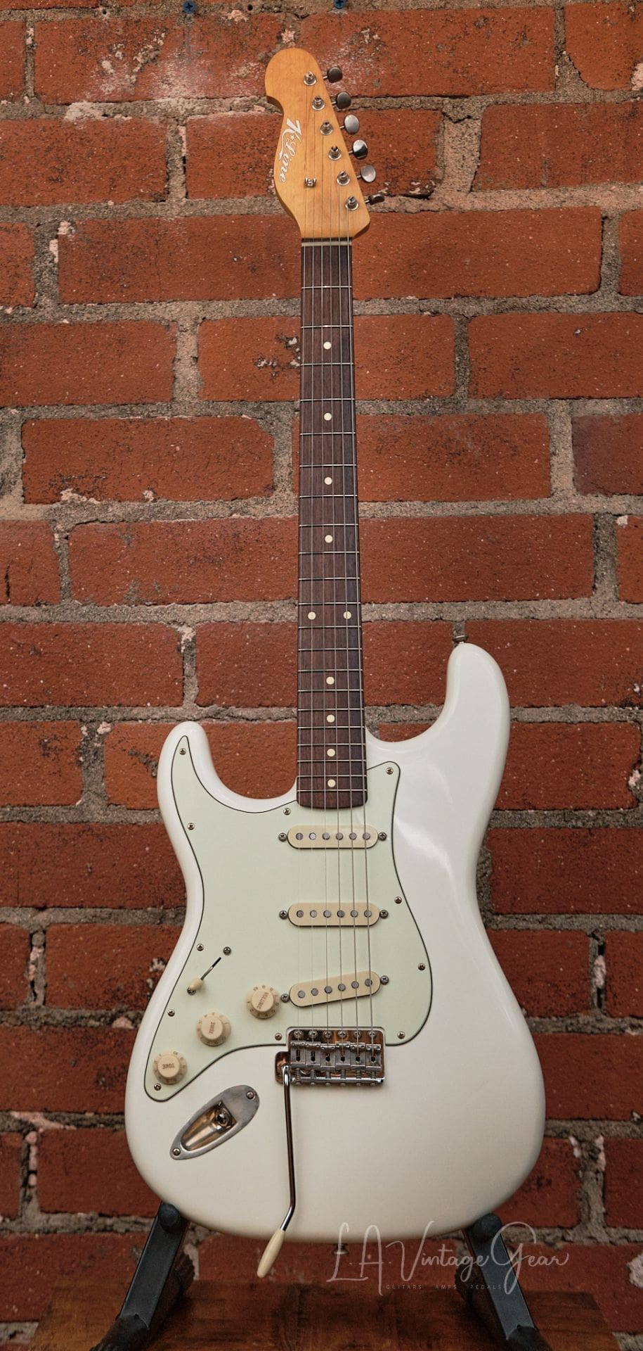 K-Line Springfield S-Style Electric Guitar - Olympic White Lefty #030537