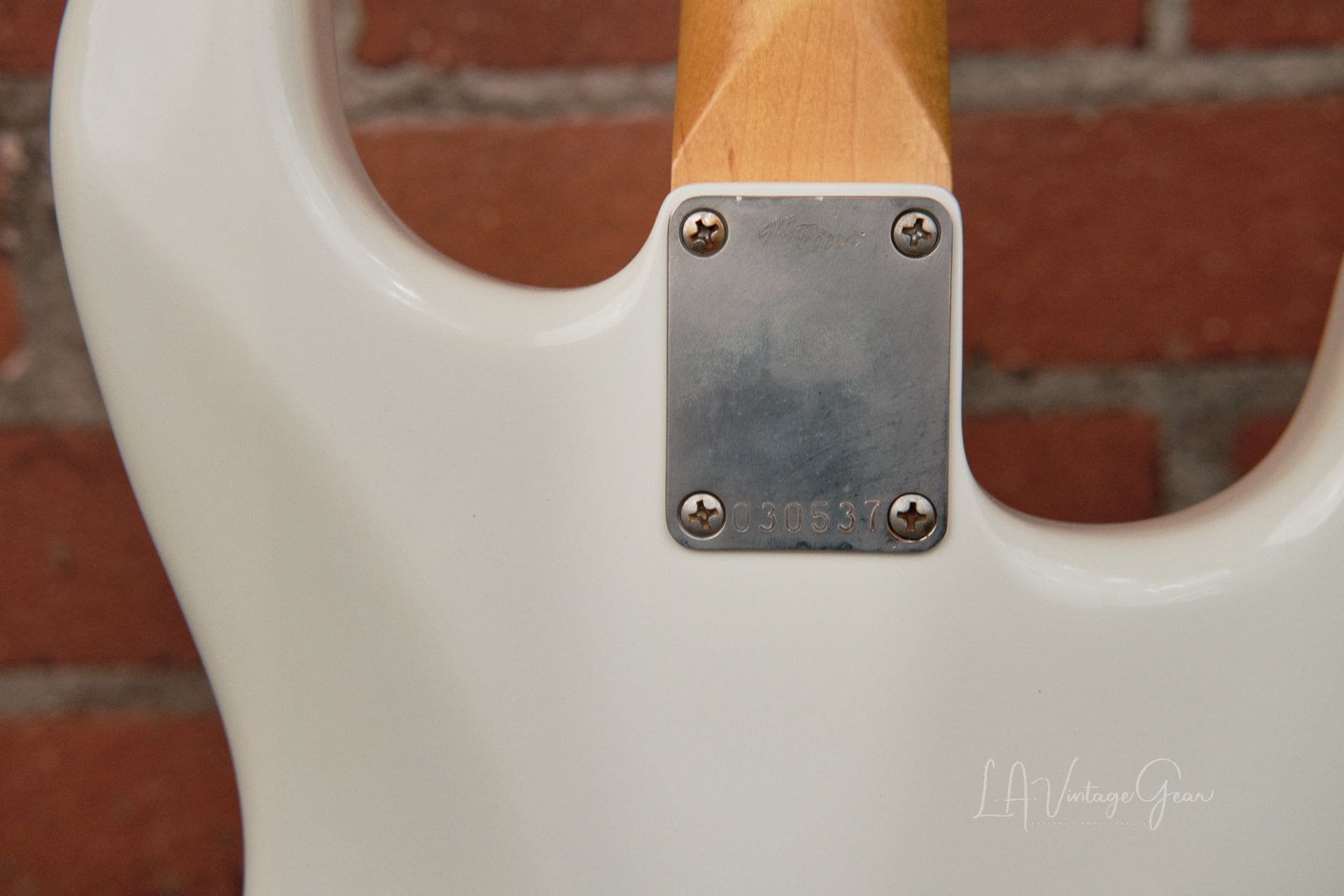 K-Line Springfield S-Style Electric Guitar - Olympic White Lefty #030537 - Image 8