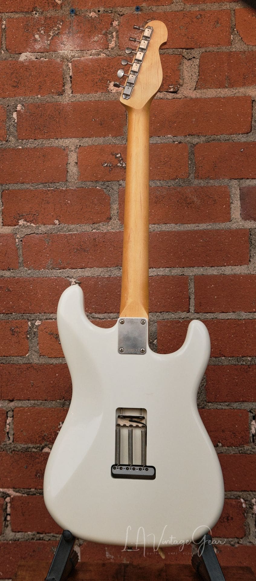 K-Line Springfield S-Style Electric Guitar - Olympic White Lefty #030537 - Image 6