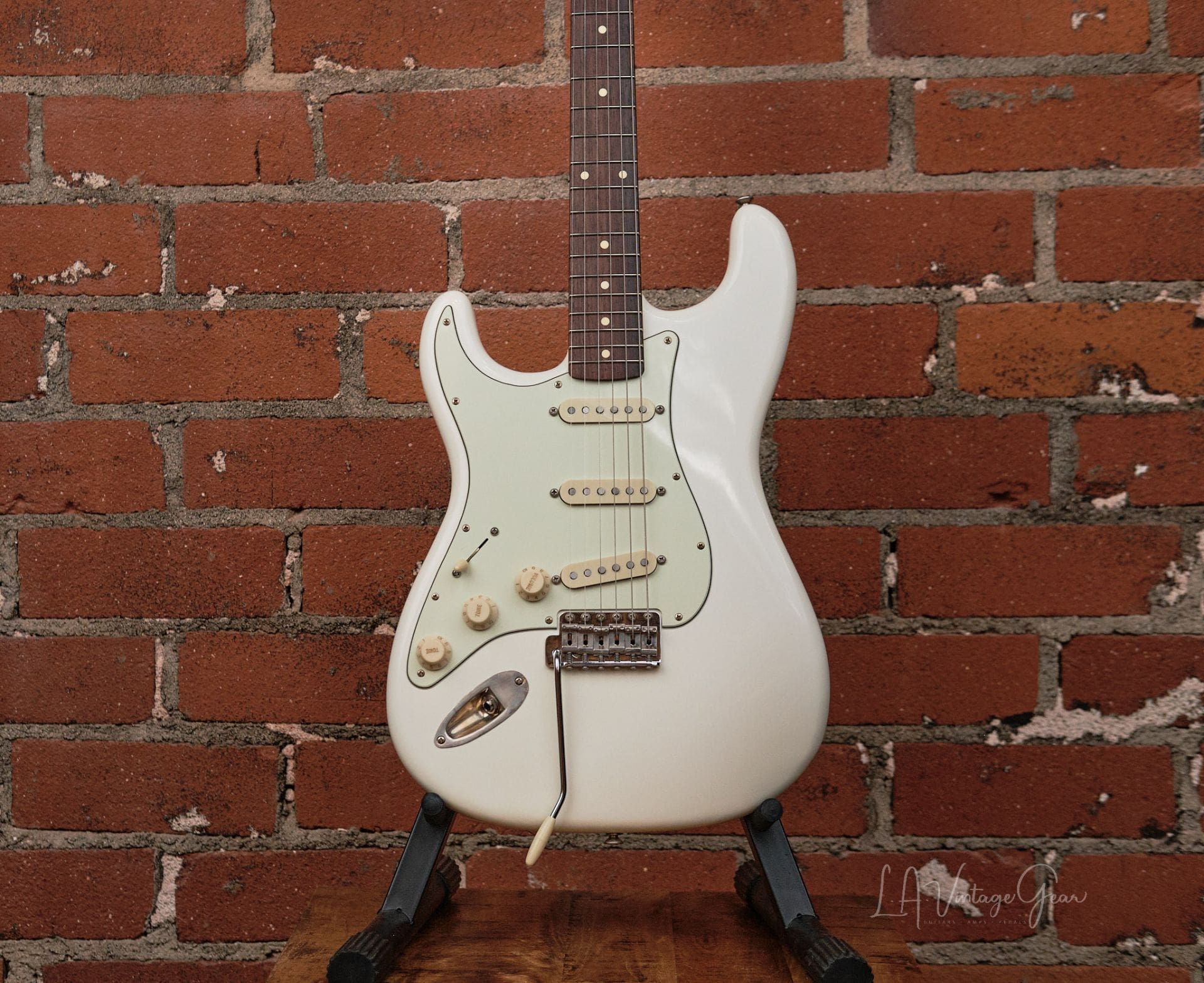 K-Line Springfield S-Style Electric Guitar - Olympic White Lefty #030537 - Image 2