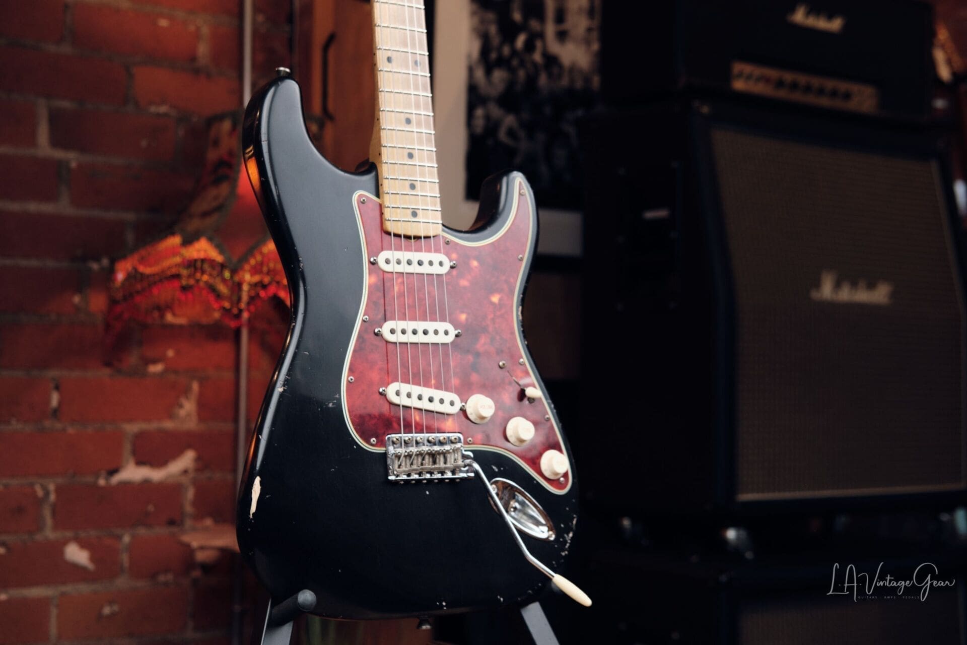 Mario Martin "Model S" Electric Guitar - Relic'd Black Finish & Rocketfire Pickups! - Image 3