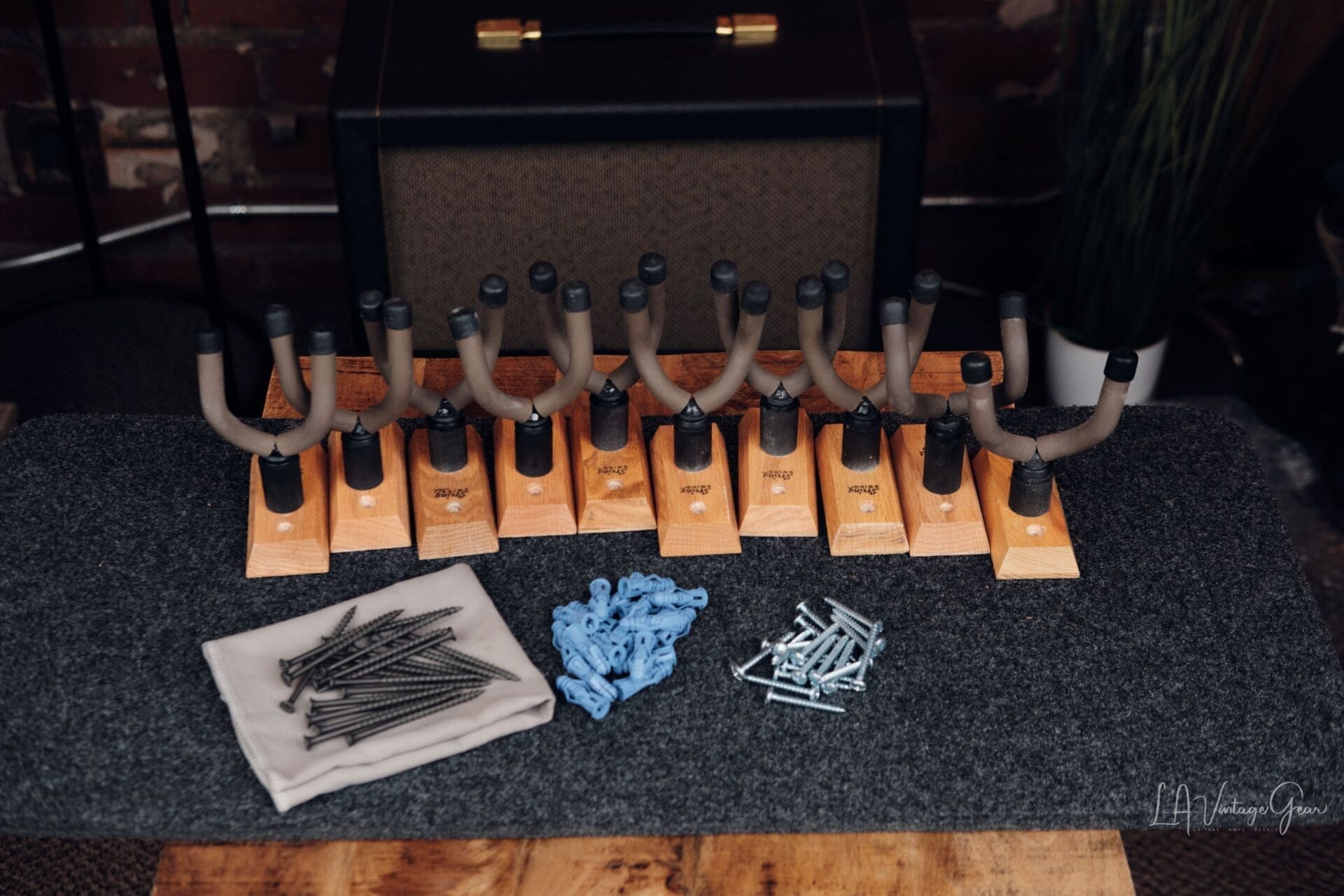 Bundle of 10 String Swing Guitar Hangers - With Mounting Hardware!